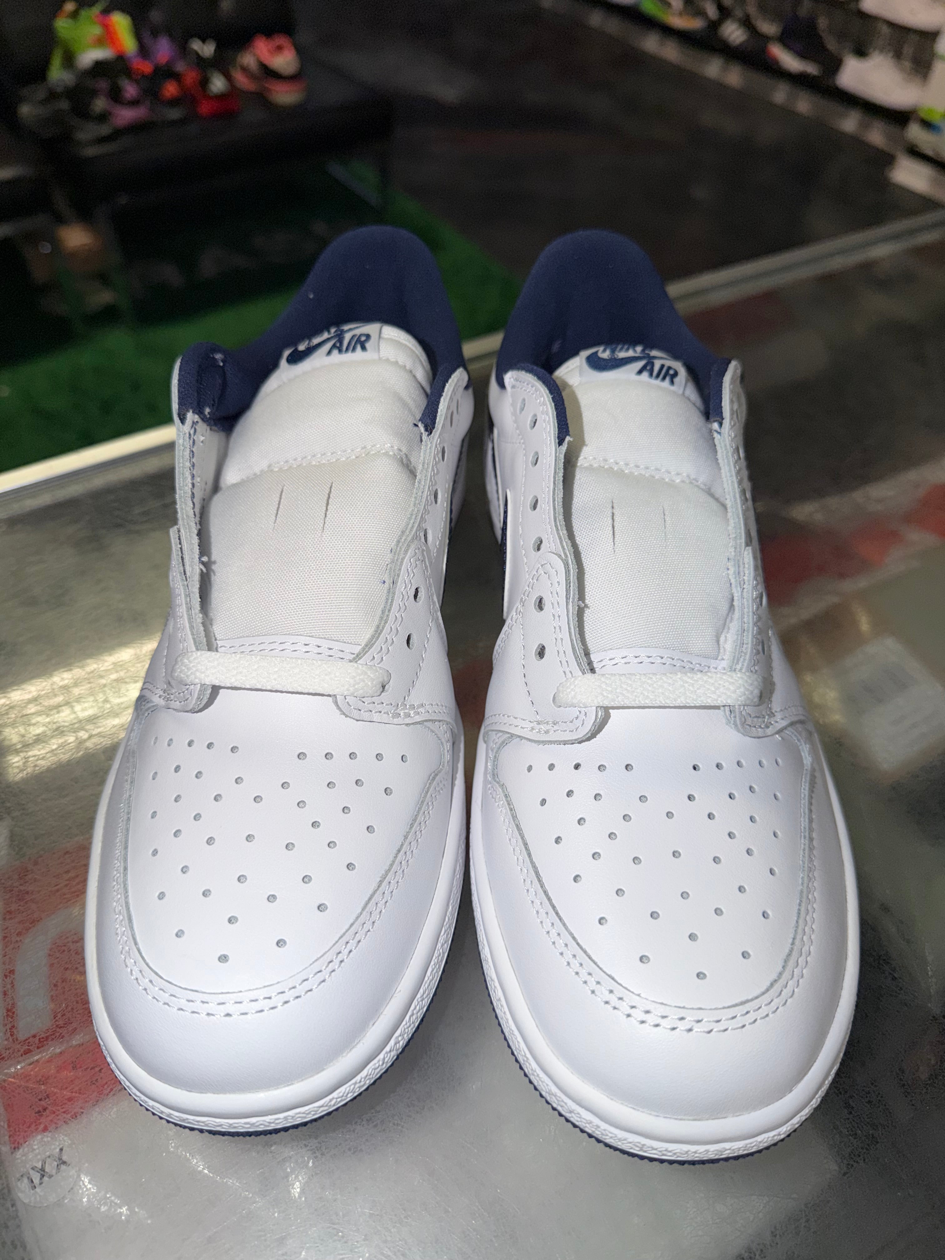 Size 8 Air Jordan 1 Low '85 "Metallic Blue" Brand New