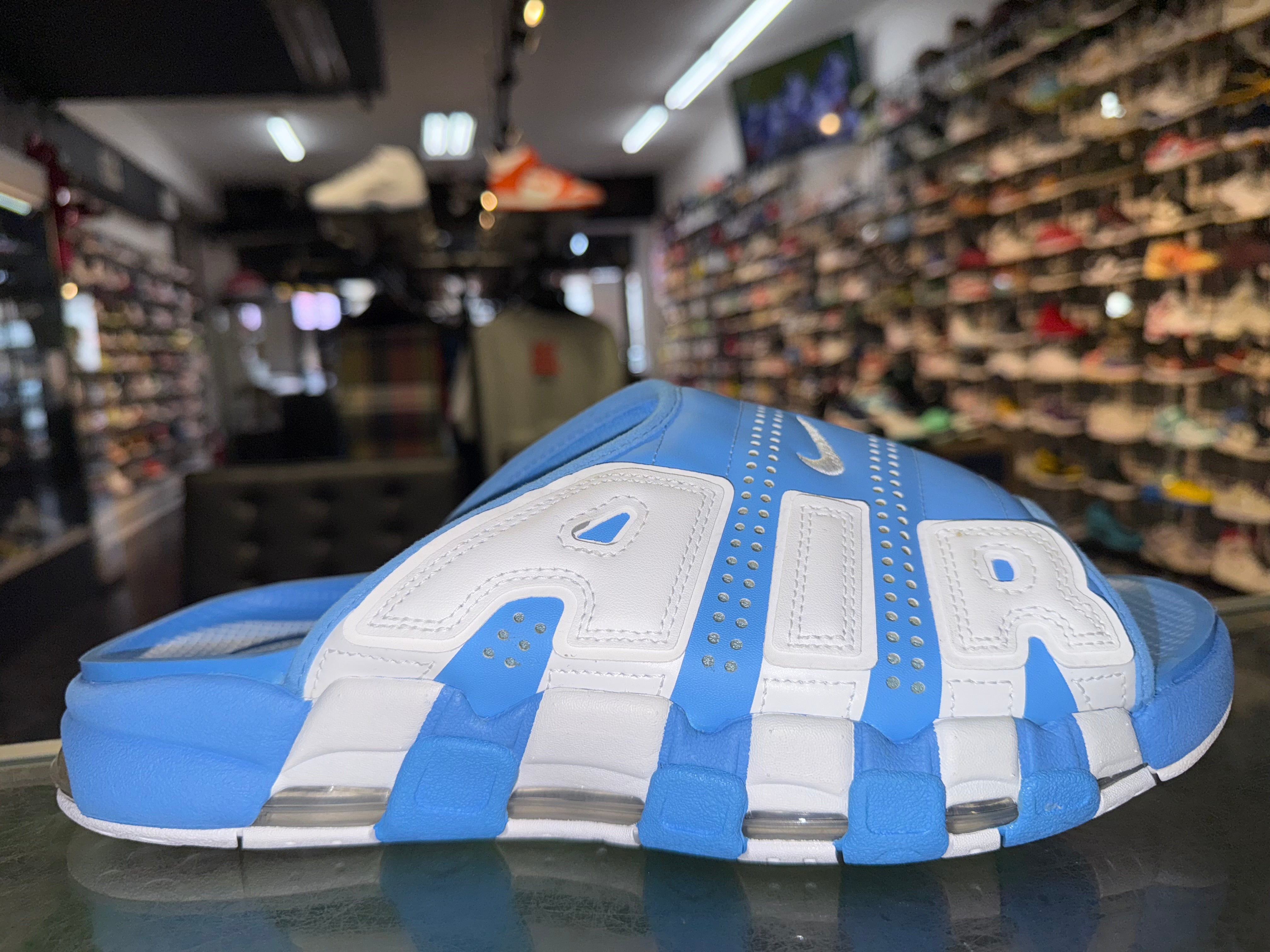 Size 12 Air More Uptempo Slide "University Blue"