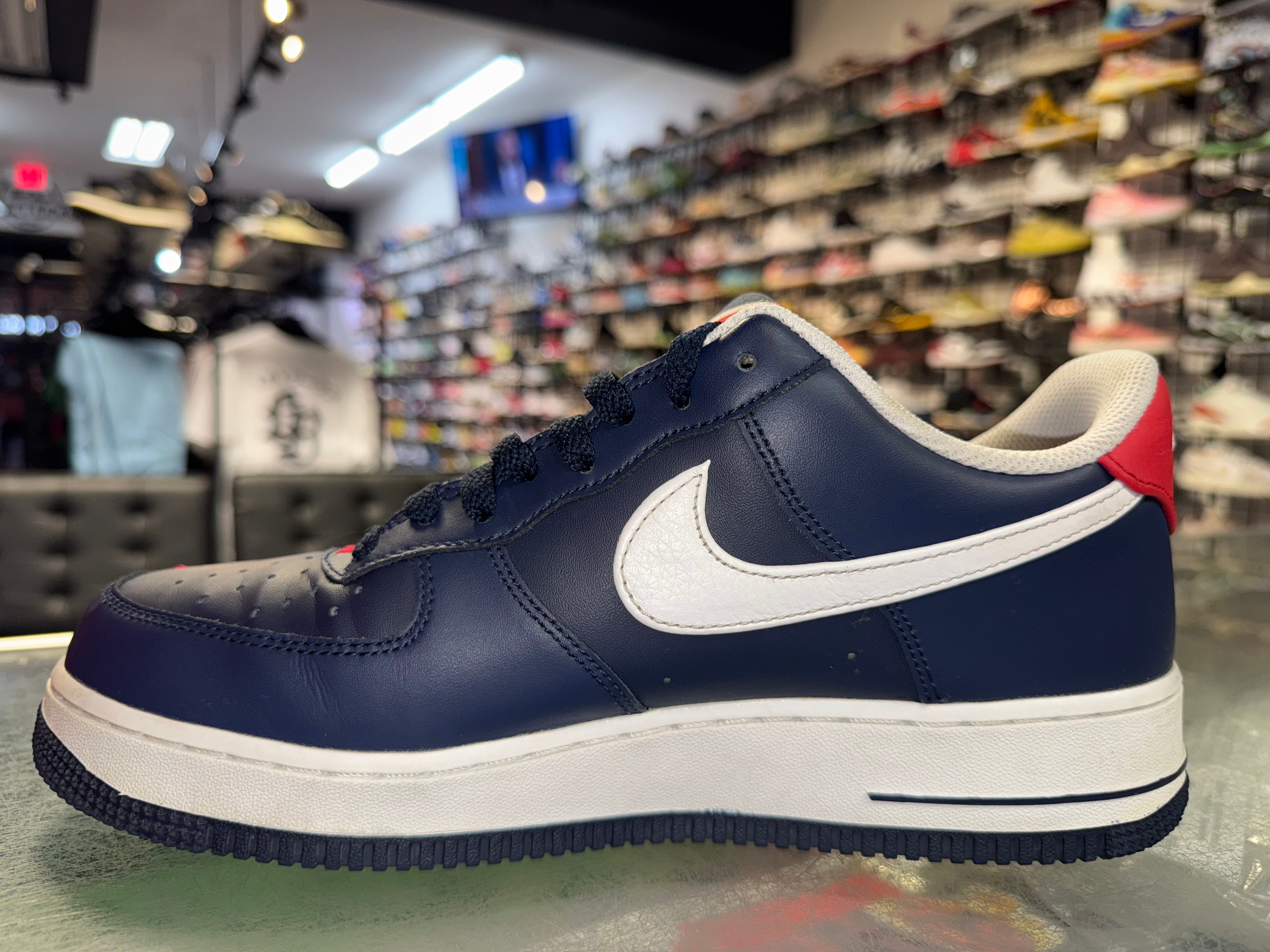 Size 10 Air Force 1 "Swoosh Pack Navy"