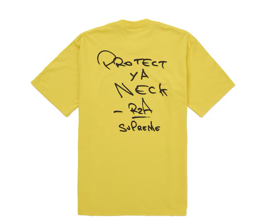 Size XL Supreme Wu-Tang Clan RZA Tee “Yellow” Brand New