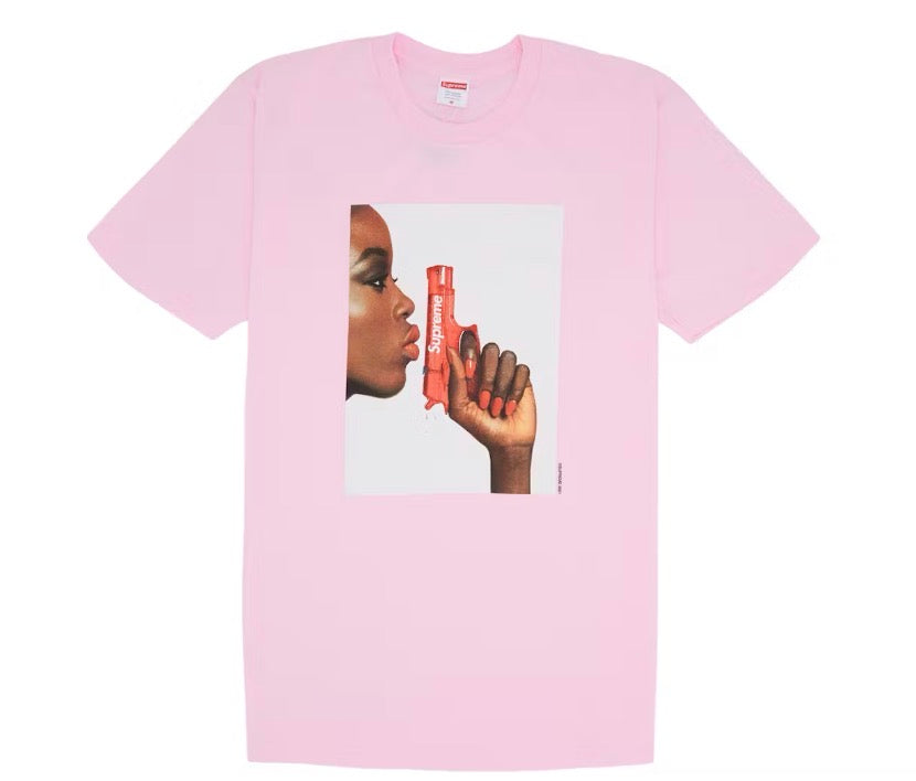 Size M Supreme Water Gun Tee “Pink” Brand New