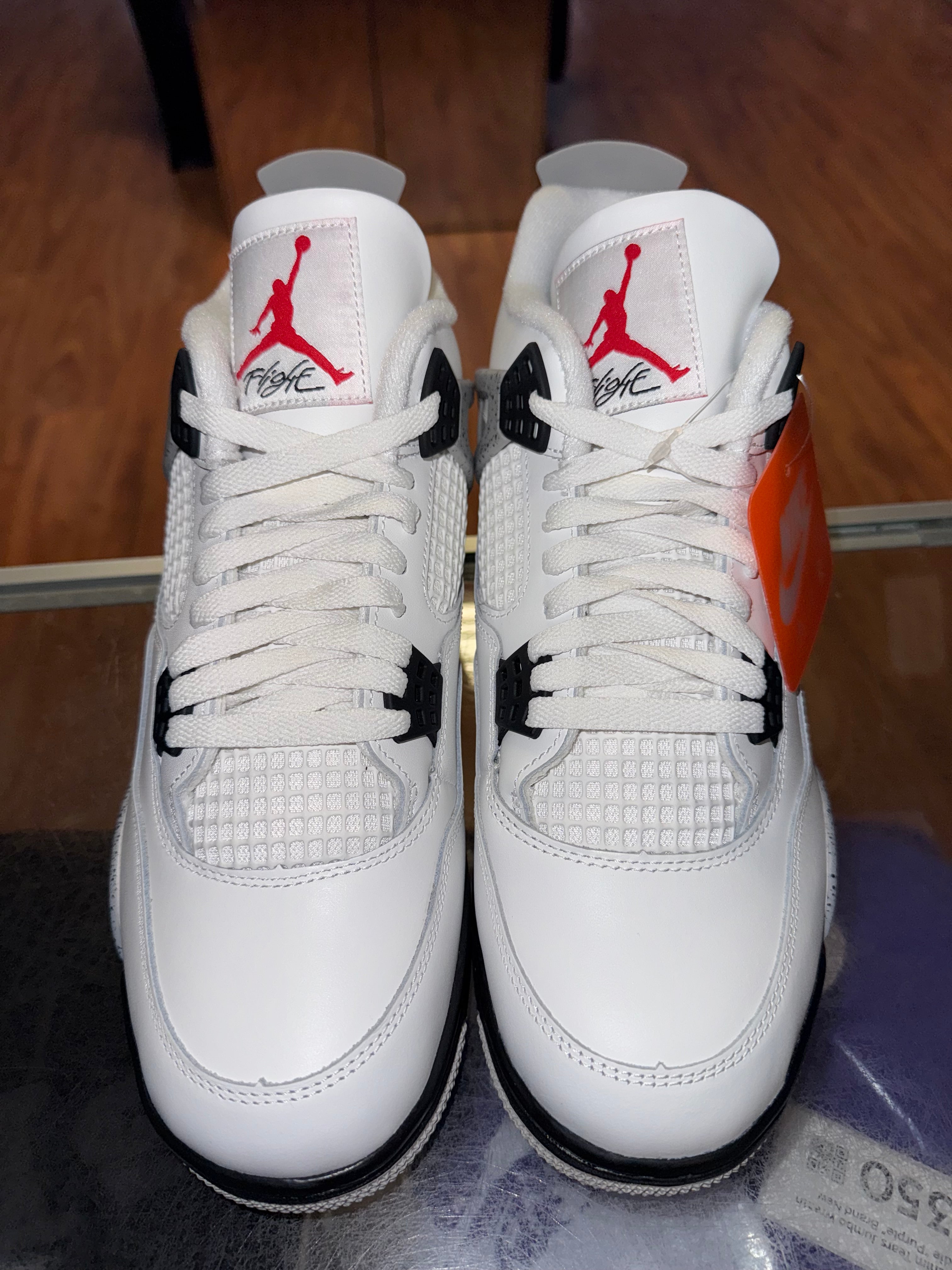 Size 11 Air Jordan 4 “White Cement” 2025 Brand New
