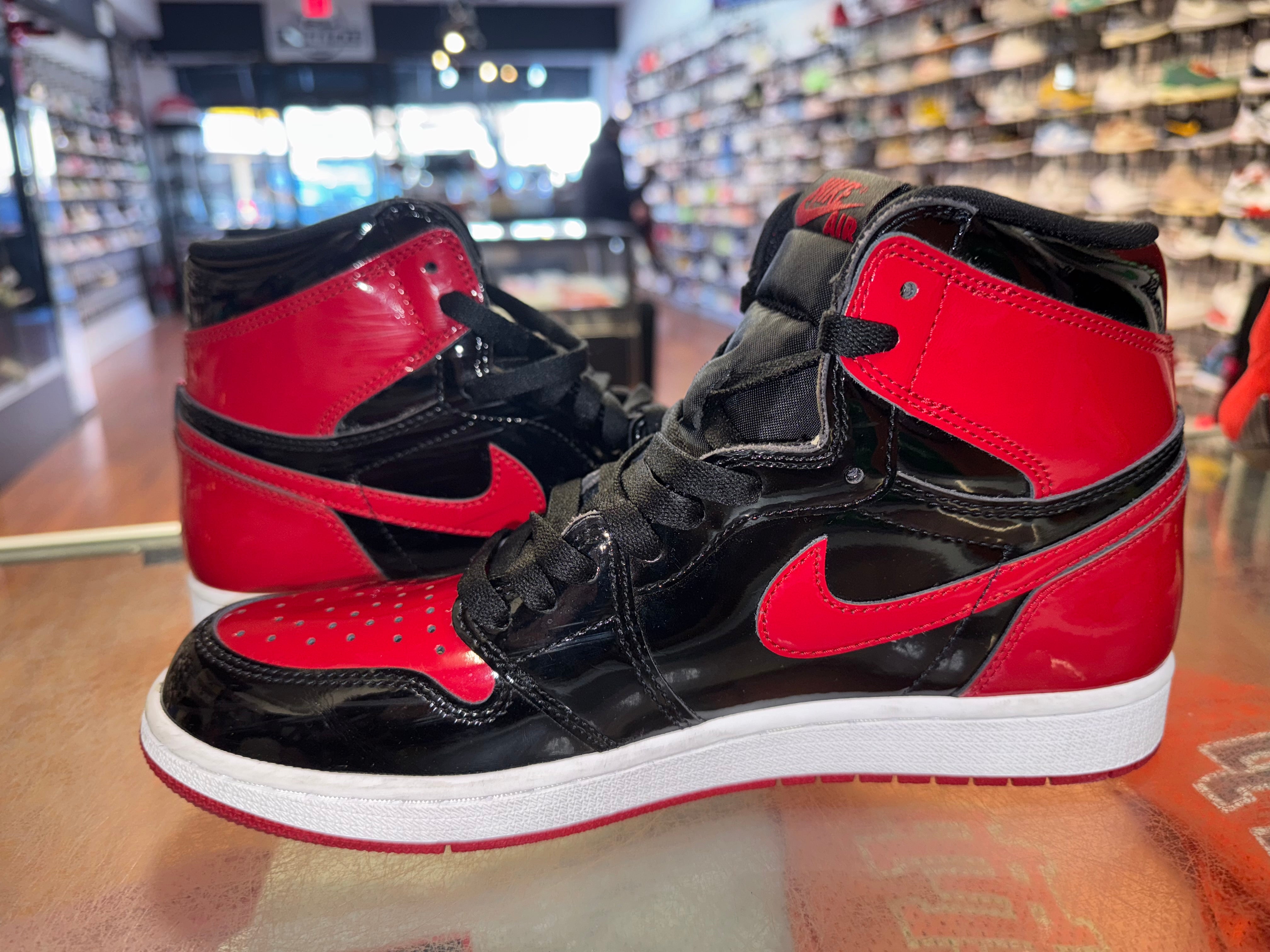 Size 9.5 Air Jordan 1 "Patent Bred"