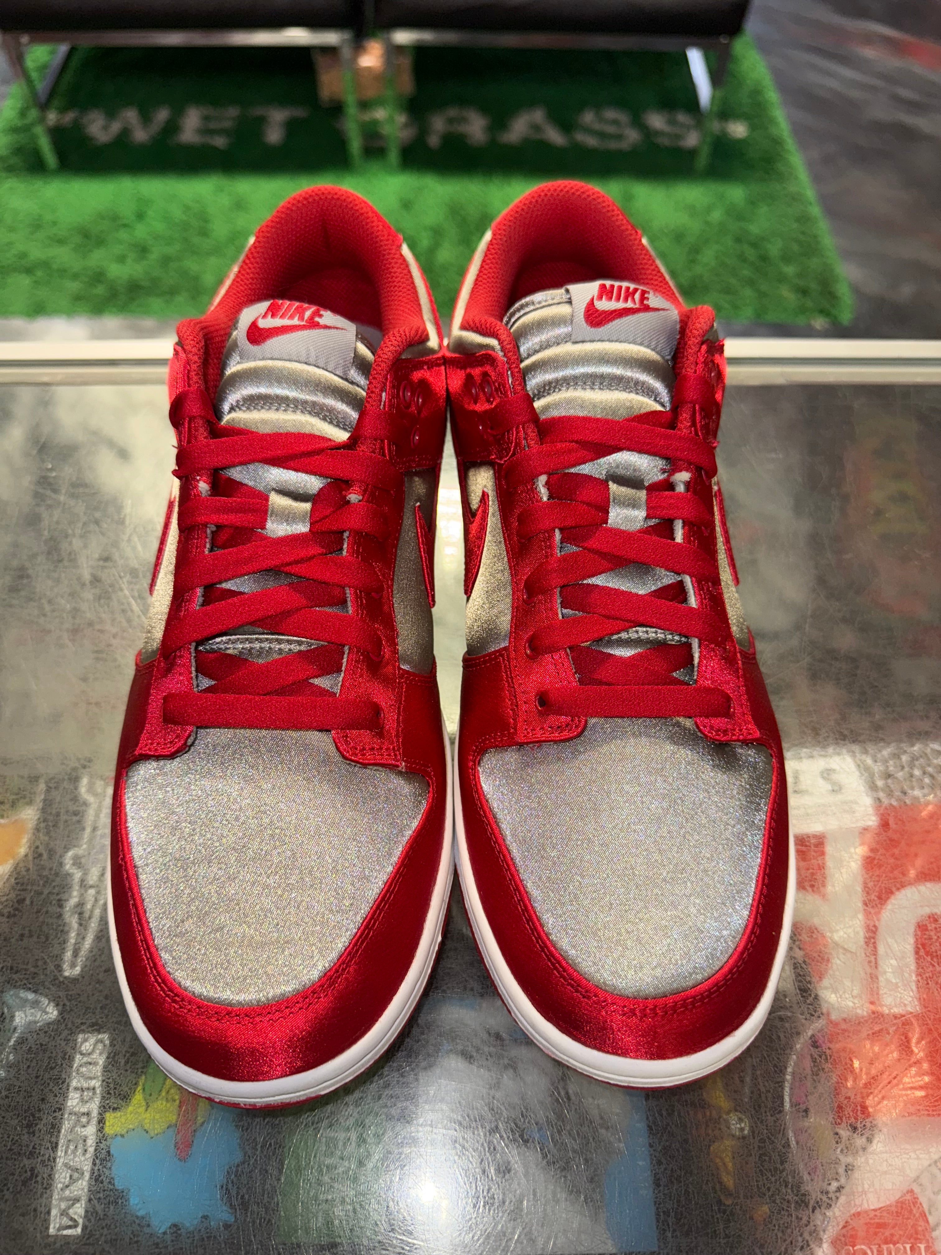 Size 9.5 (11W) Dunk Low “Satin UNLV” Brand New