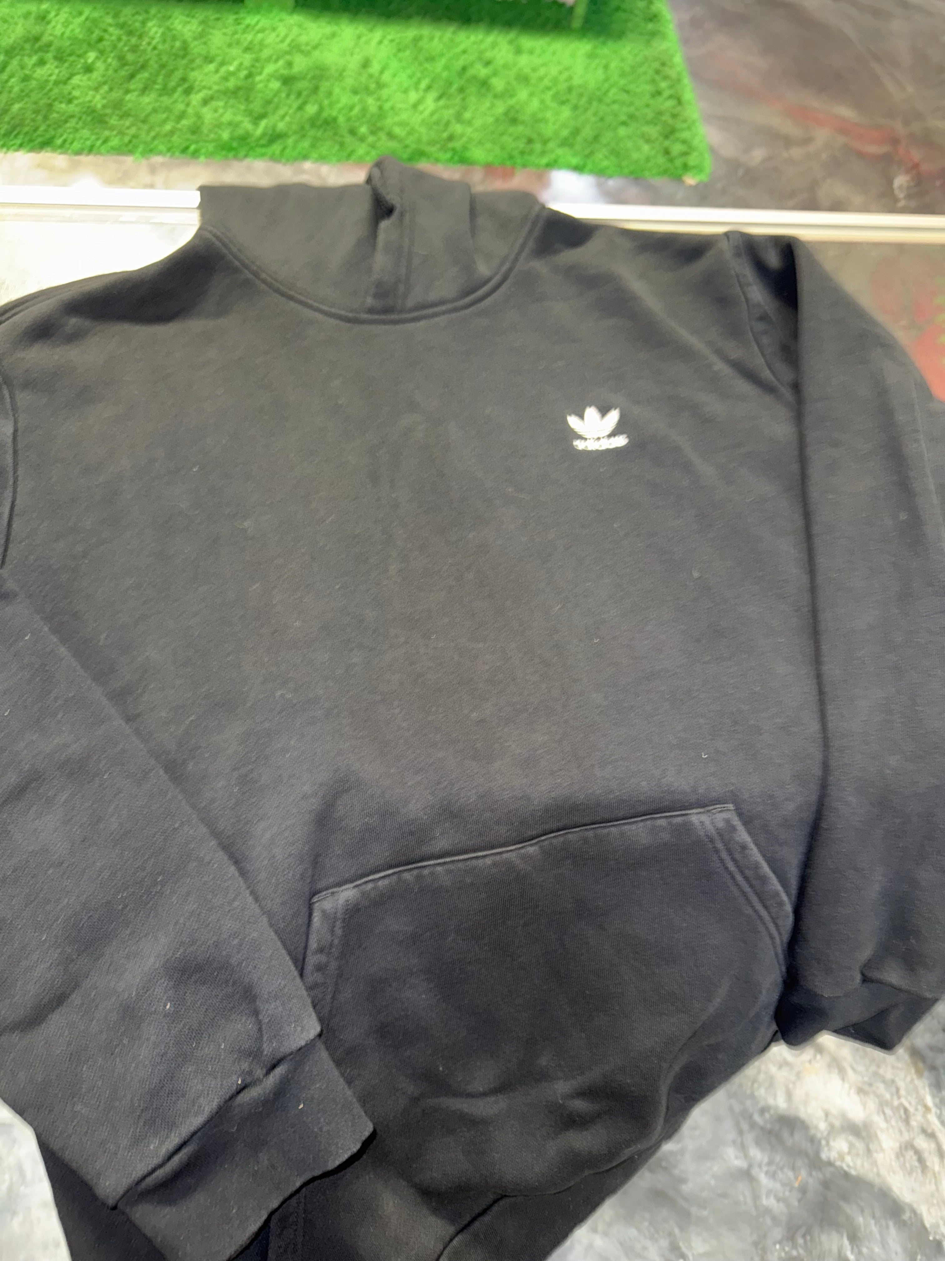 Large Adidas Hoodie Black