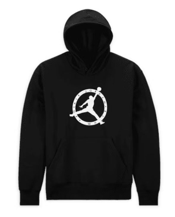 Size S (Fits M) Off White x Air Jordan Hoodie “Black”