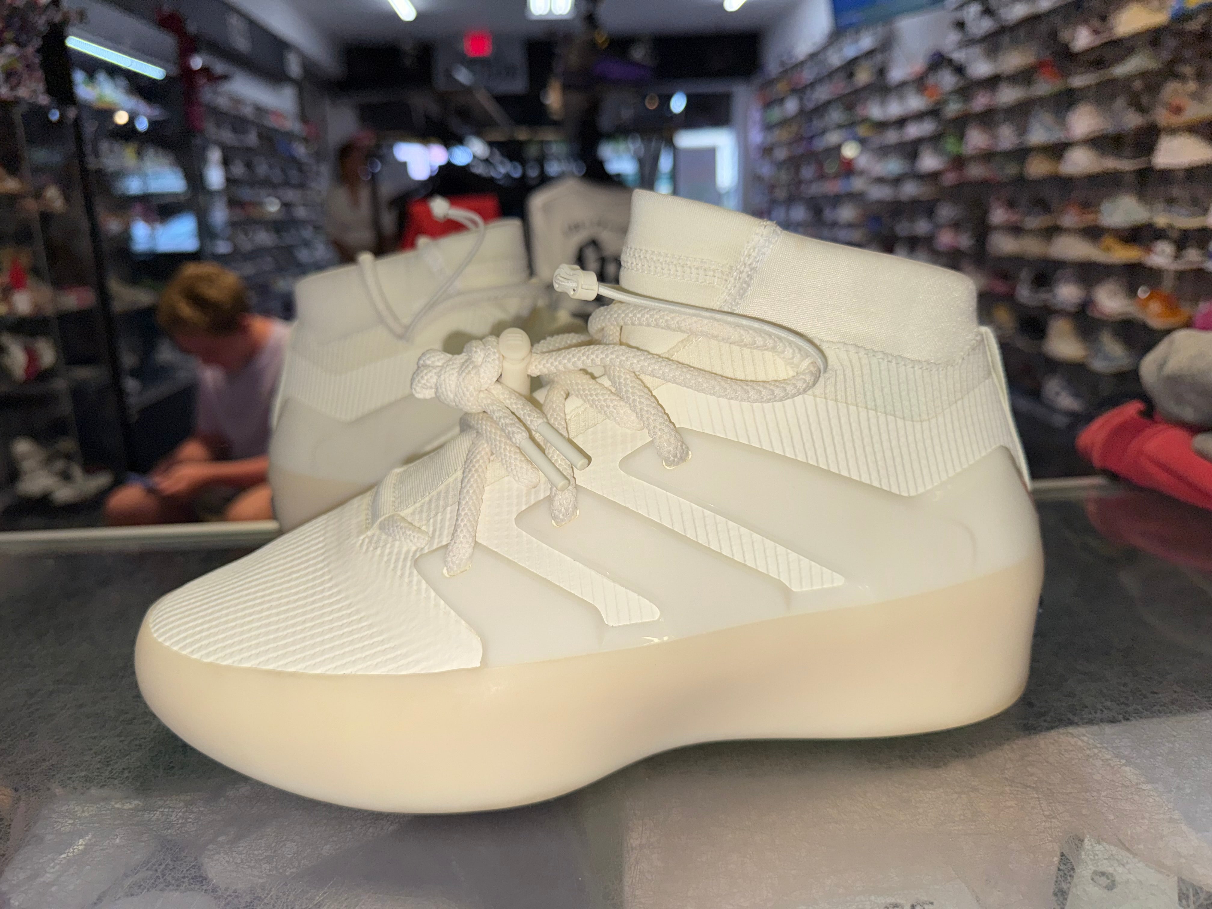 Size 9.5 Adidas Fear of God Basketball "White"