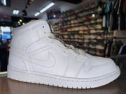 Size 10 Air Jordan 1 Mid "Triple White"