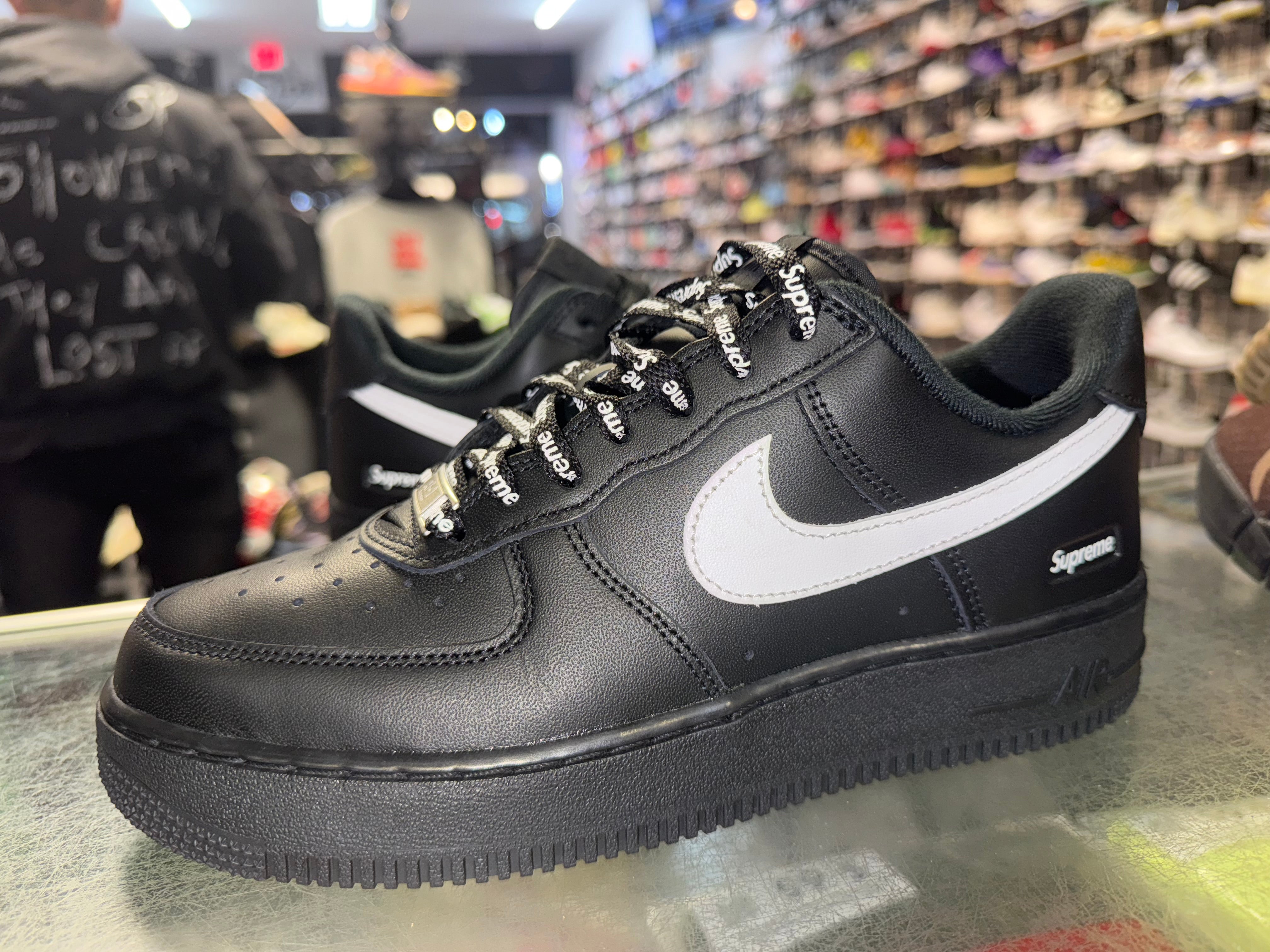 Size 6.5 Air Force 1 Supreme "Black White"