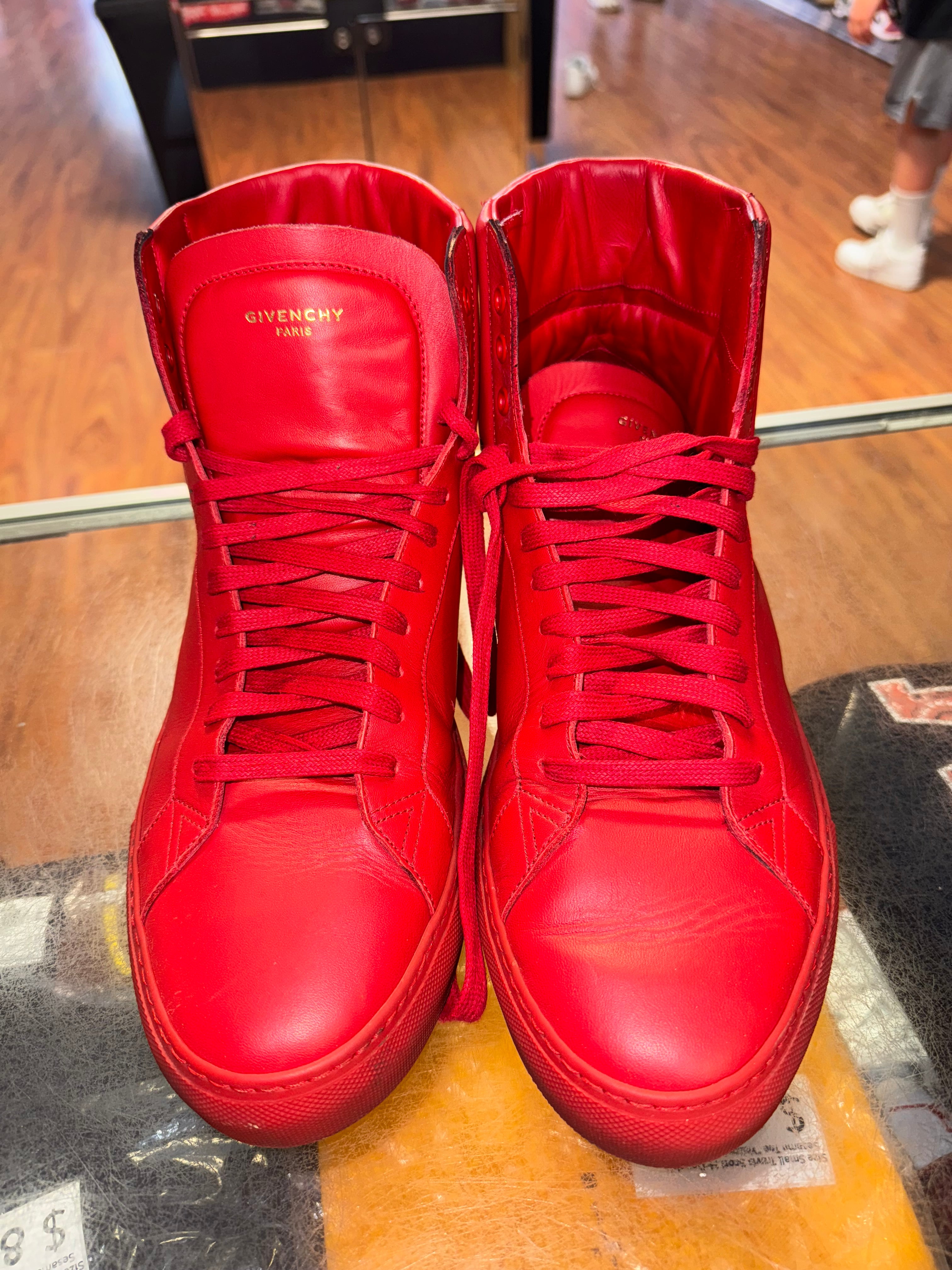Size 12 (45 EU) Givenchy Leather High Red