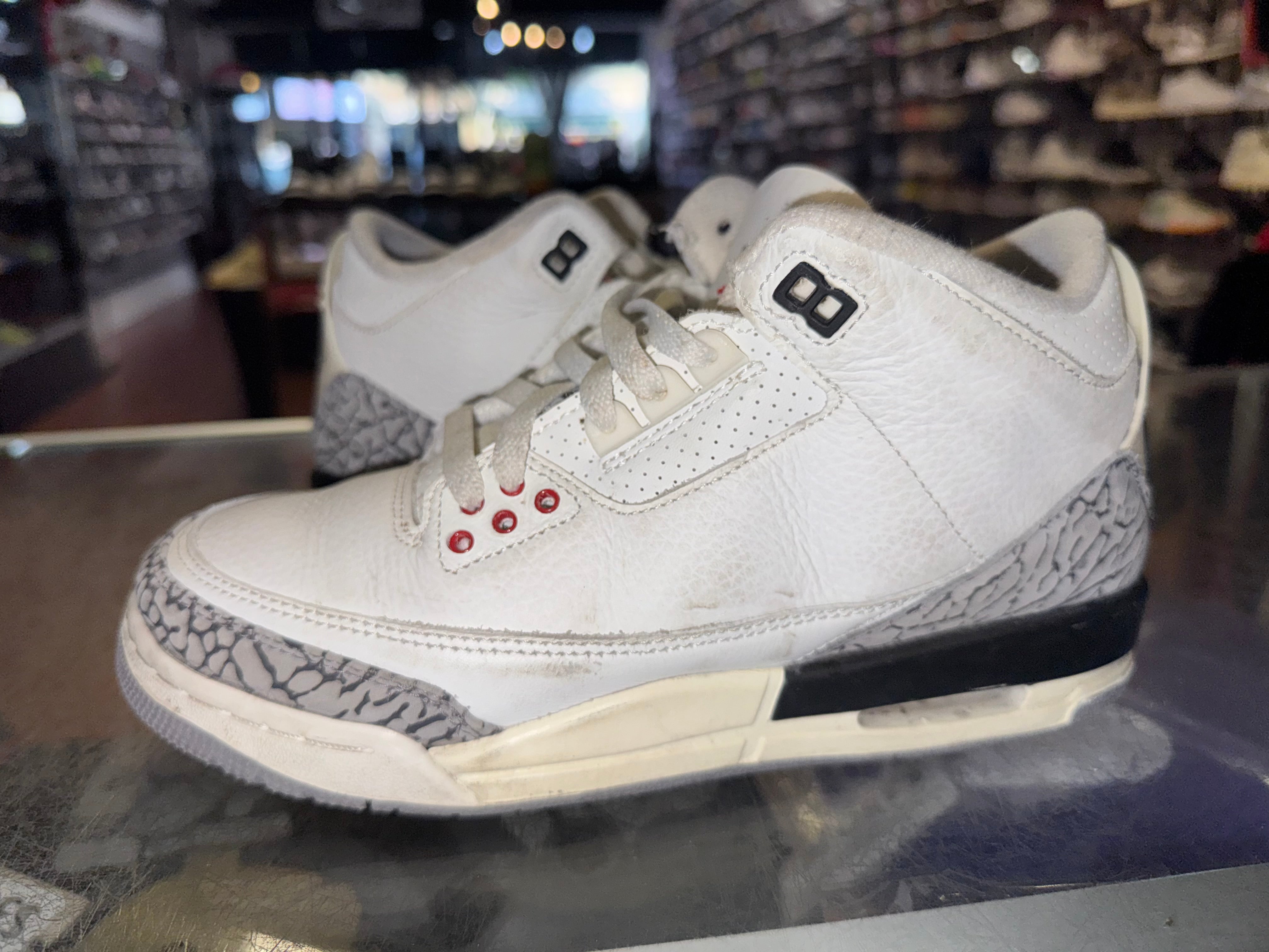 Size 7y Air Jordan 3 "White Cement" - NB