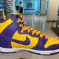 Size 8.5 Dunk High “Lakers” Worn 1x (Mall)