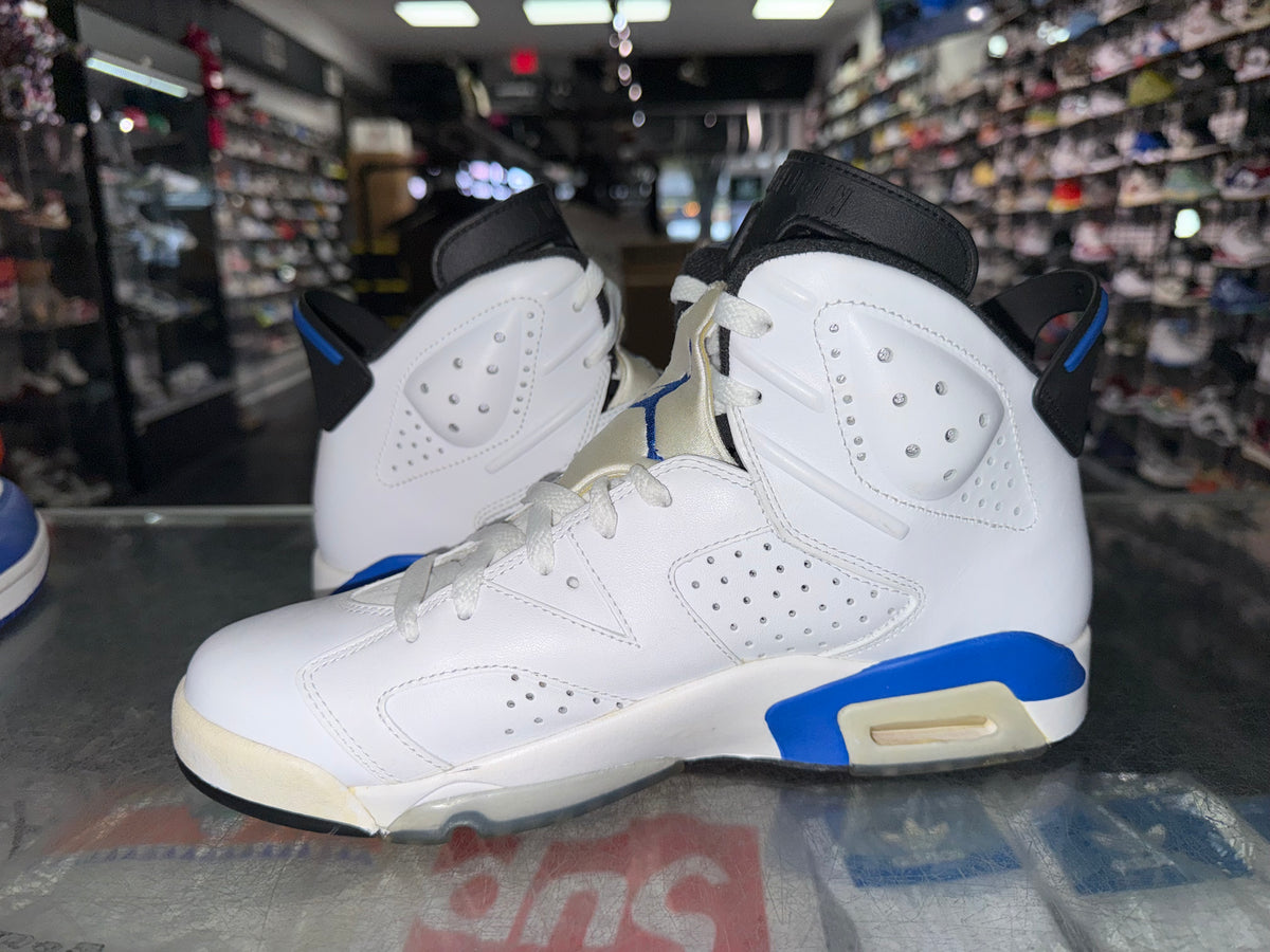 Air Jordan 6 Sport Blue sneaker, pre-owned, size 9 – view 4