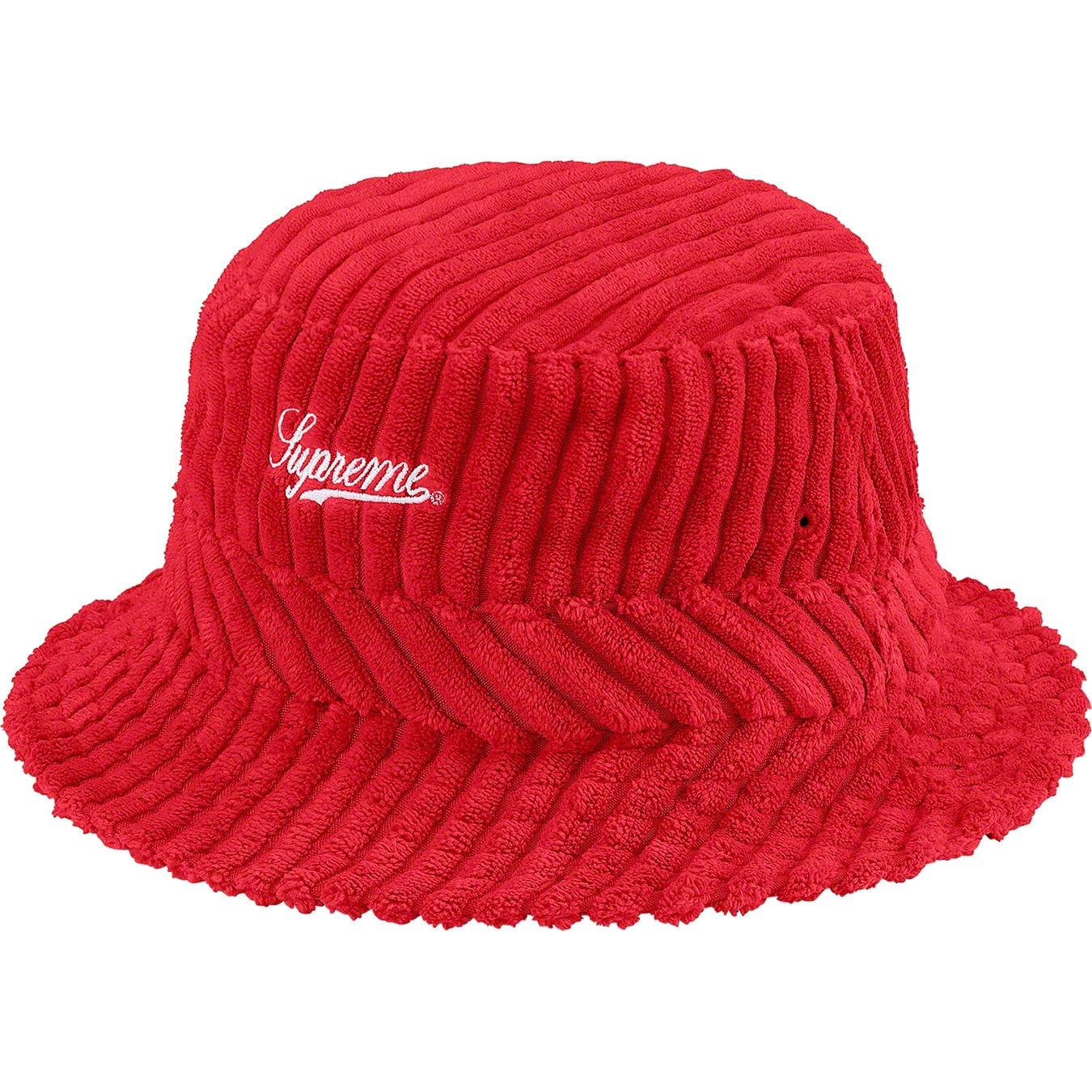 Size S/M Supreme Terry Bucket Hat “Red” – Direct Kicks