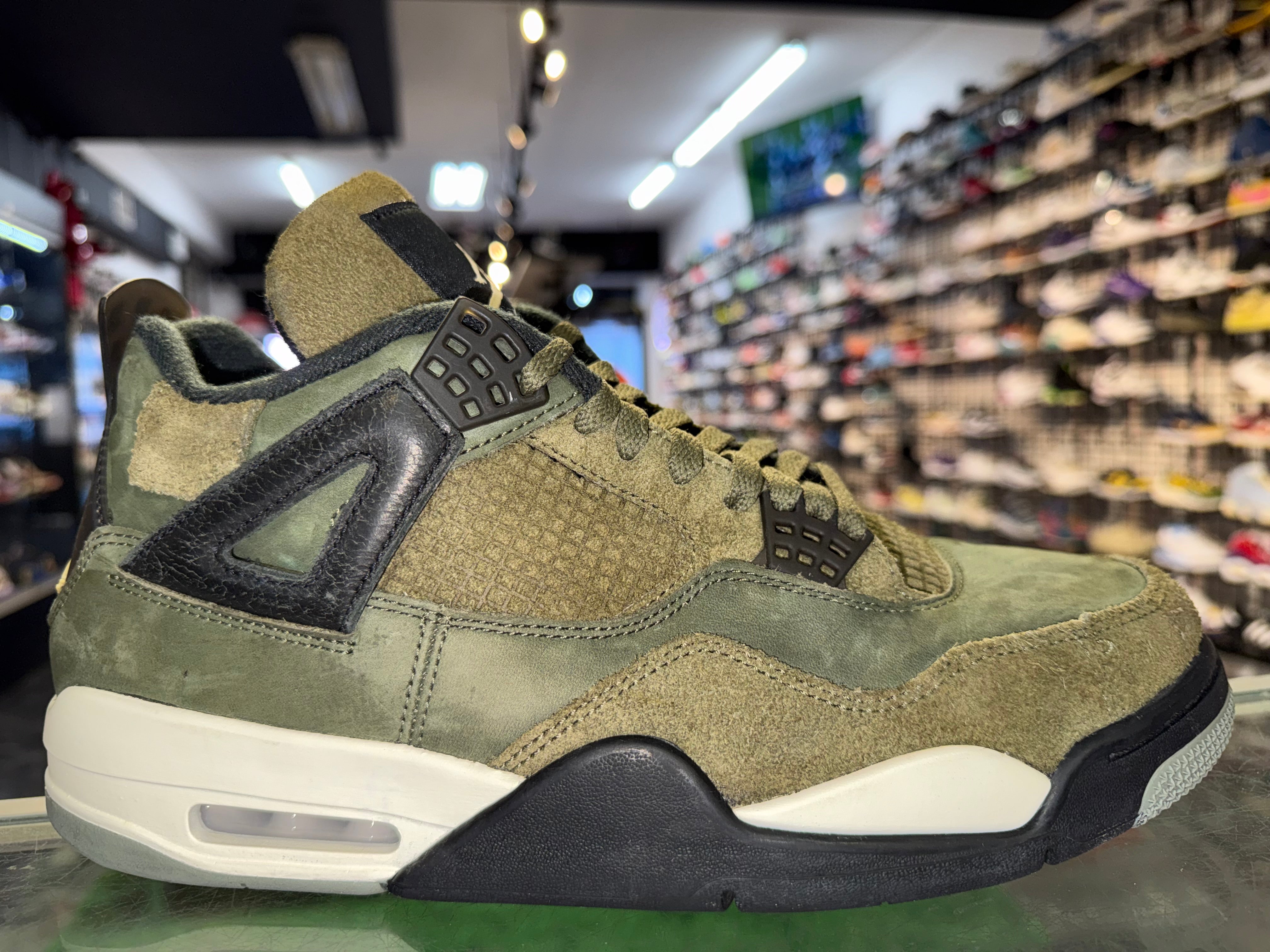 Size 11 Air Jordan 4 Craft "Olive"