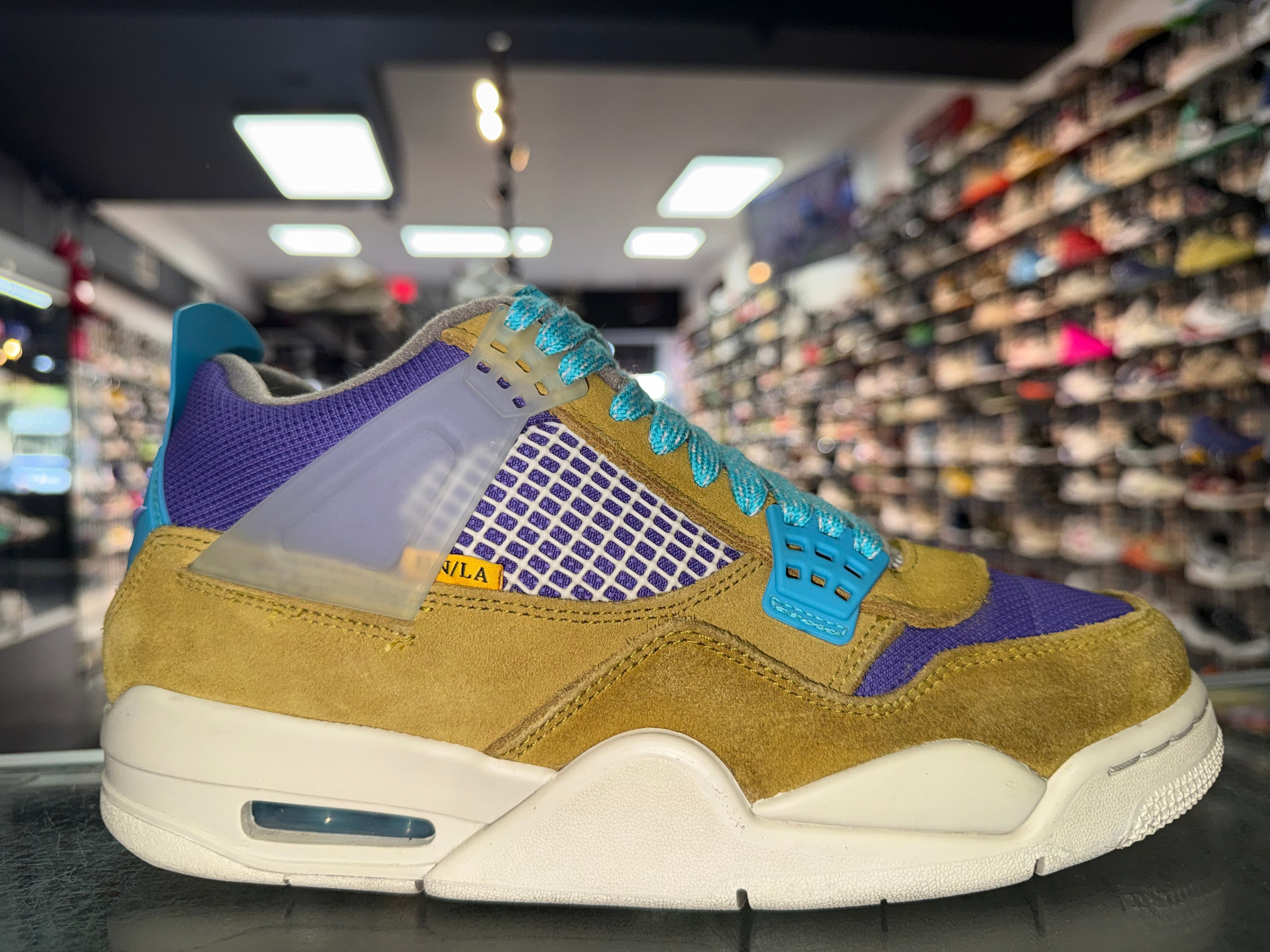 Size 7 Air Jordan 4 Union "Desert Moss"
