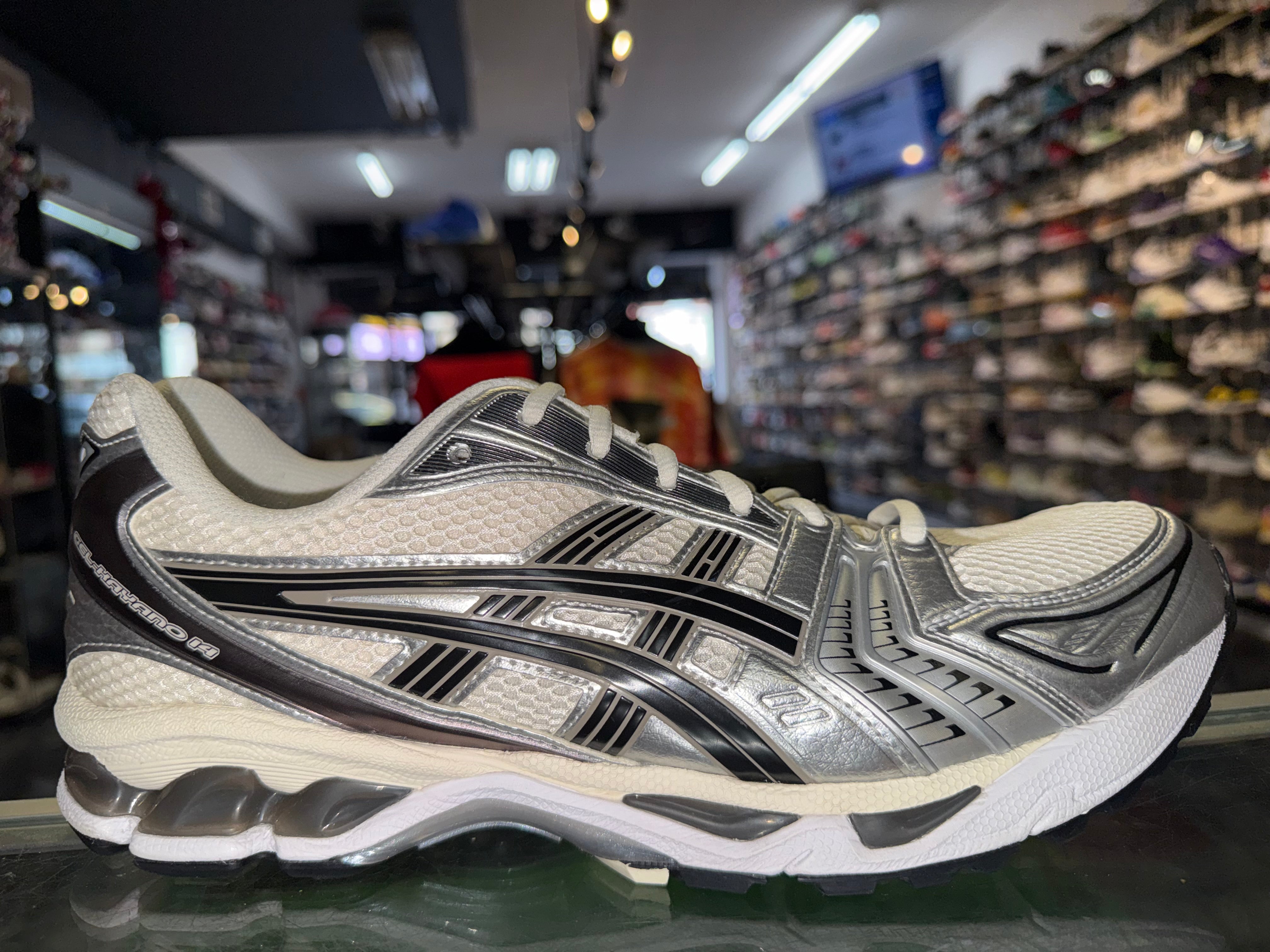 Size 11 Asics Gel-Kayano 14 "Cream Metallic Plum"