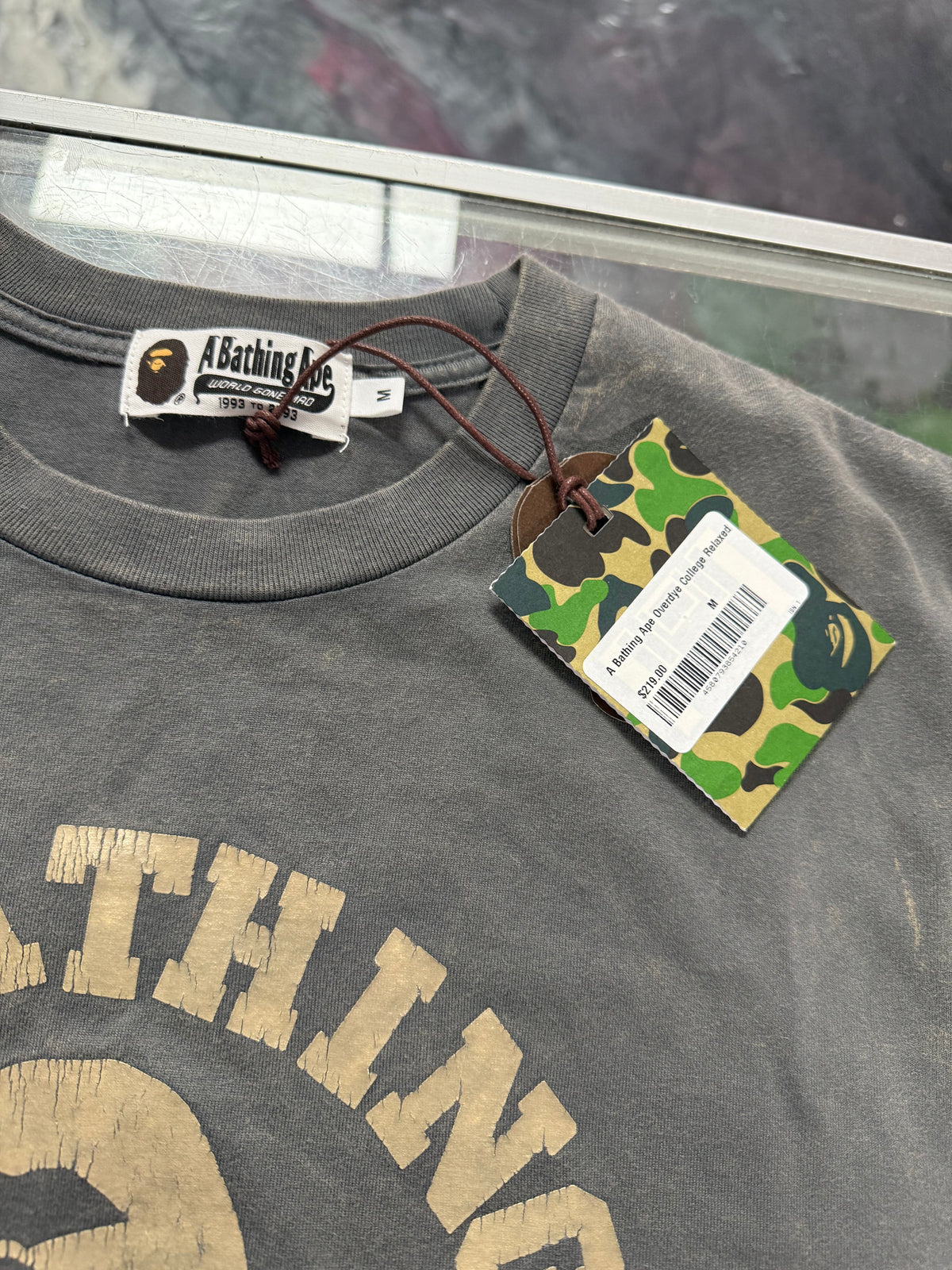 Bape Overdyed Relaxed Fit Tee Grey, new, size M – view 3