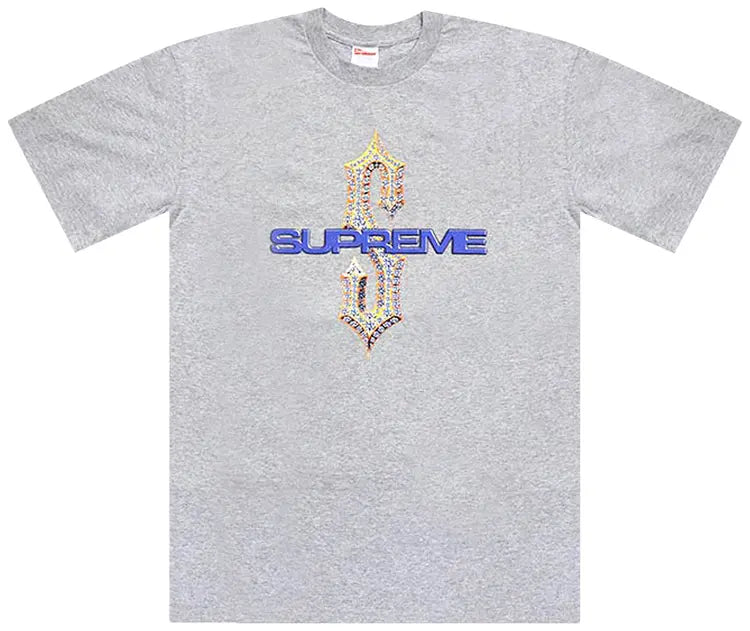 Size L Supreme Diamond Logo Tee “Grey”