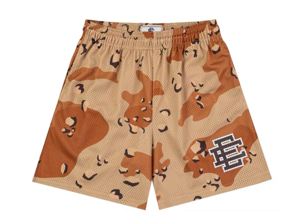 Size XXL Eric Emanuel EE Shorts “Brown Chip Camo” Brand New