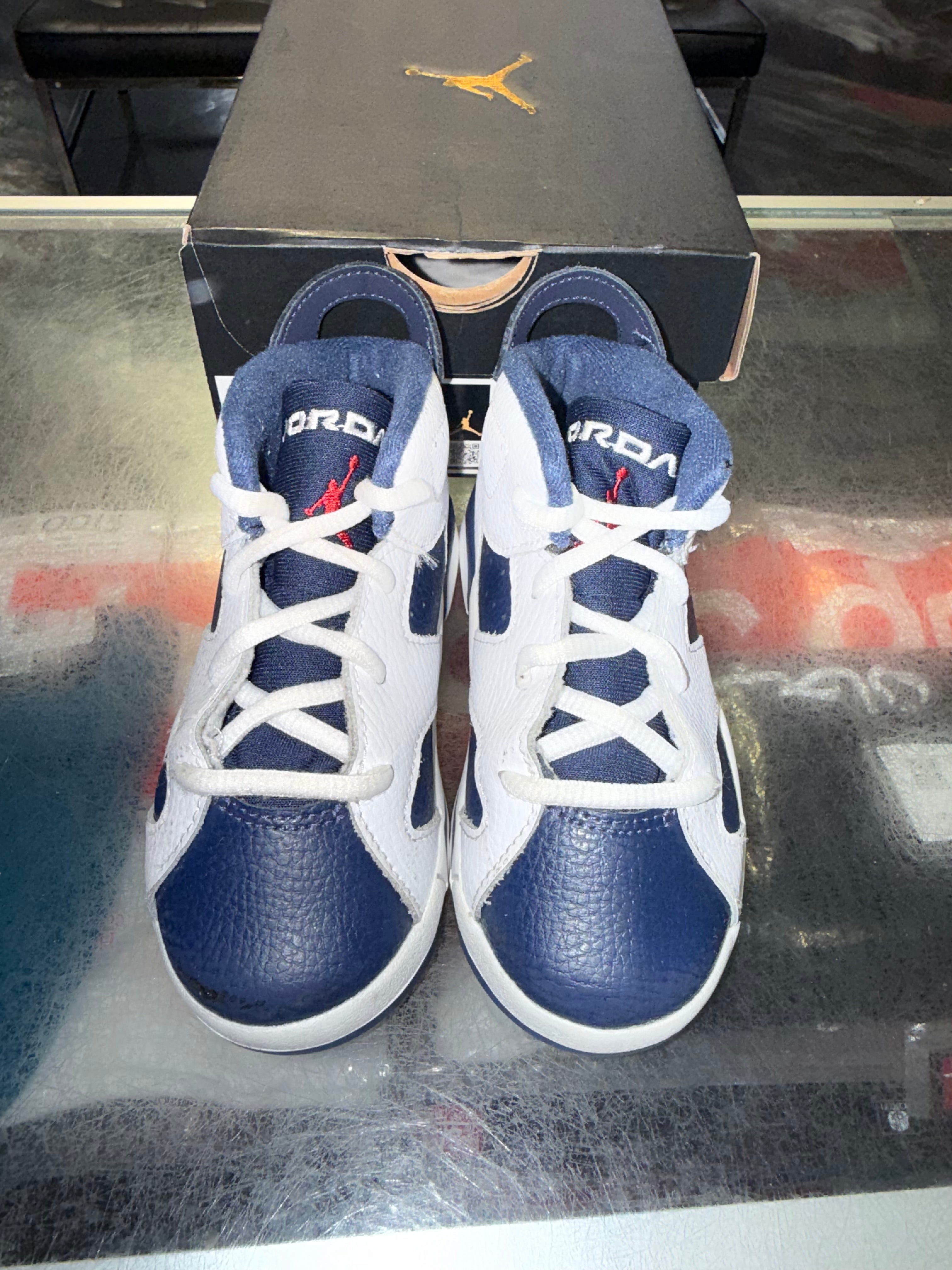 Size 9c Air Jordan 6 "Olympic" (TD)
