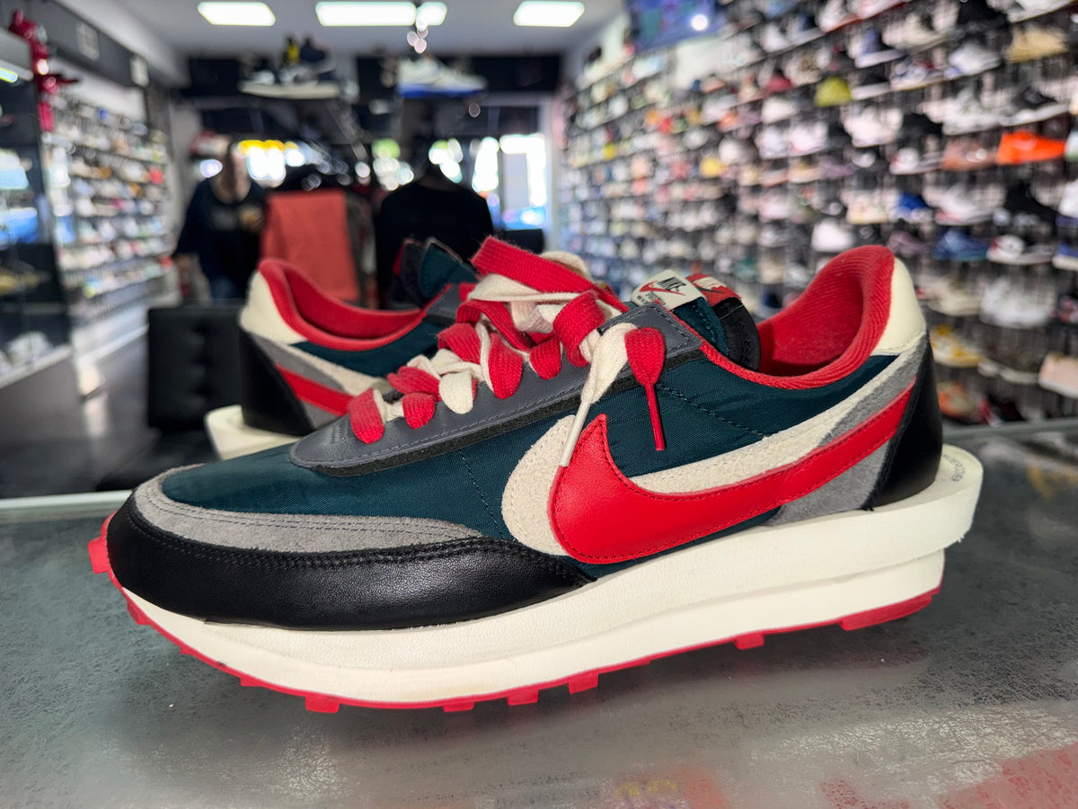 Size 11.5 LD Waffle Sacai Undercover "Midnight Spruce University Red"