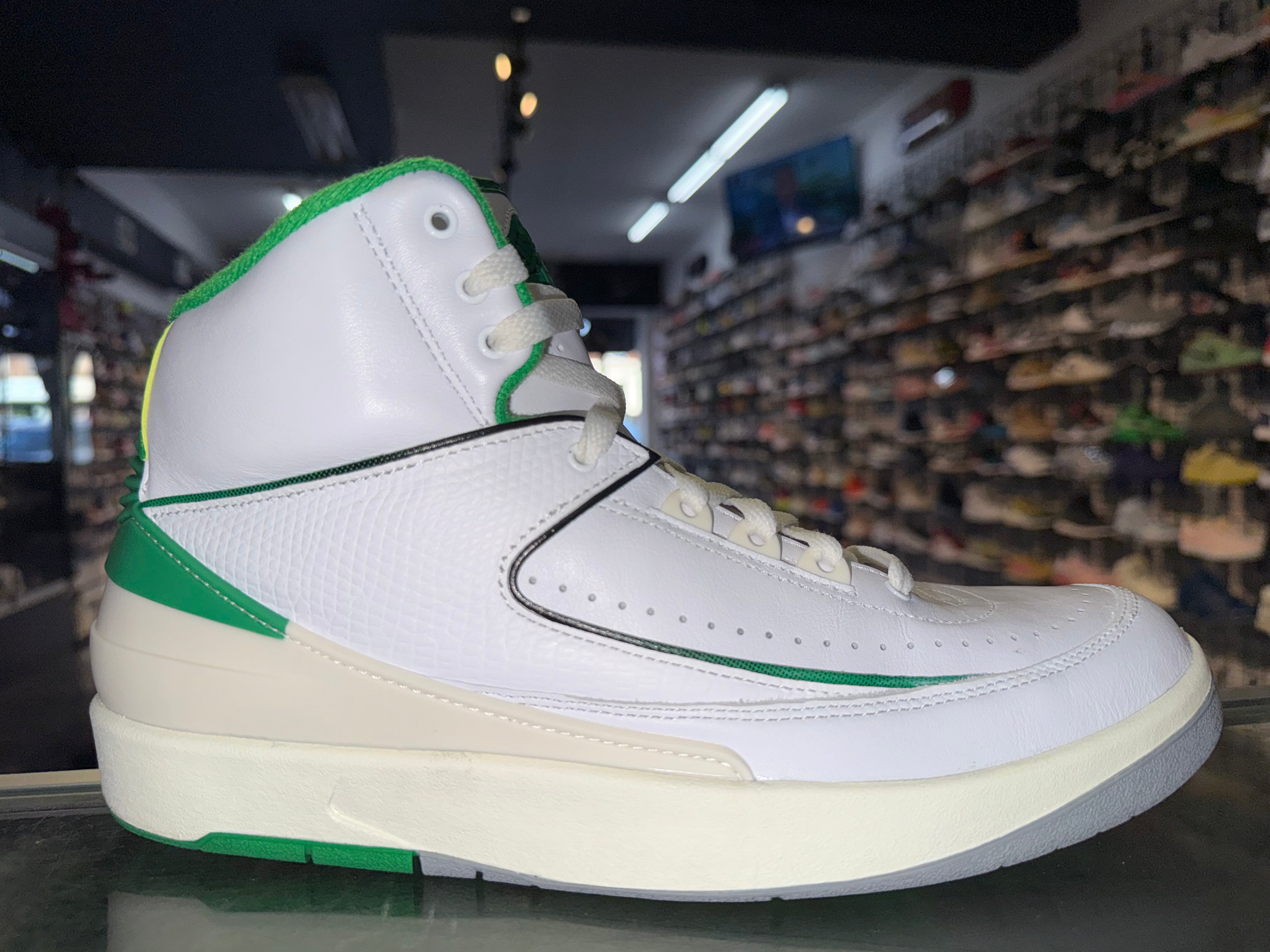 Size 9.5 Air Jordan 2 "Lucky Green"