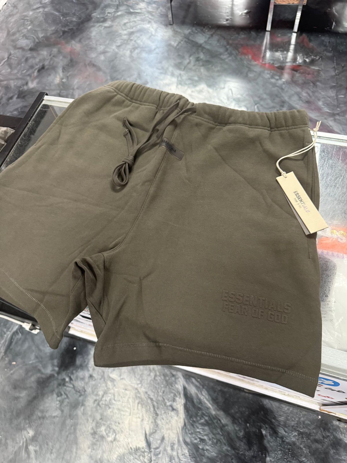 Size XL Essentials FOG Sweat Shorts “Off Black” Brand New