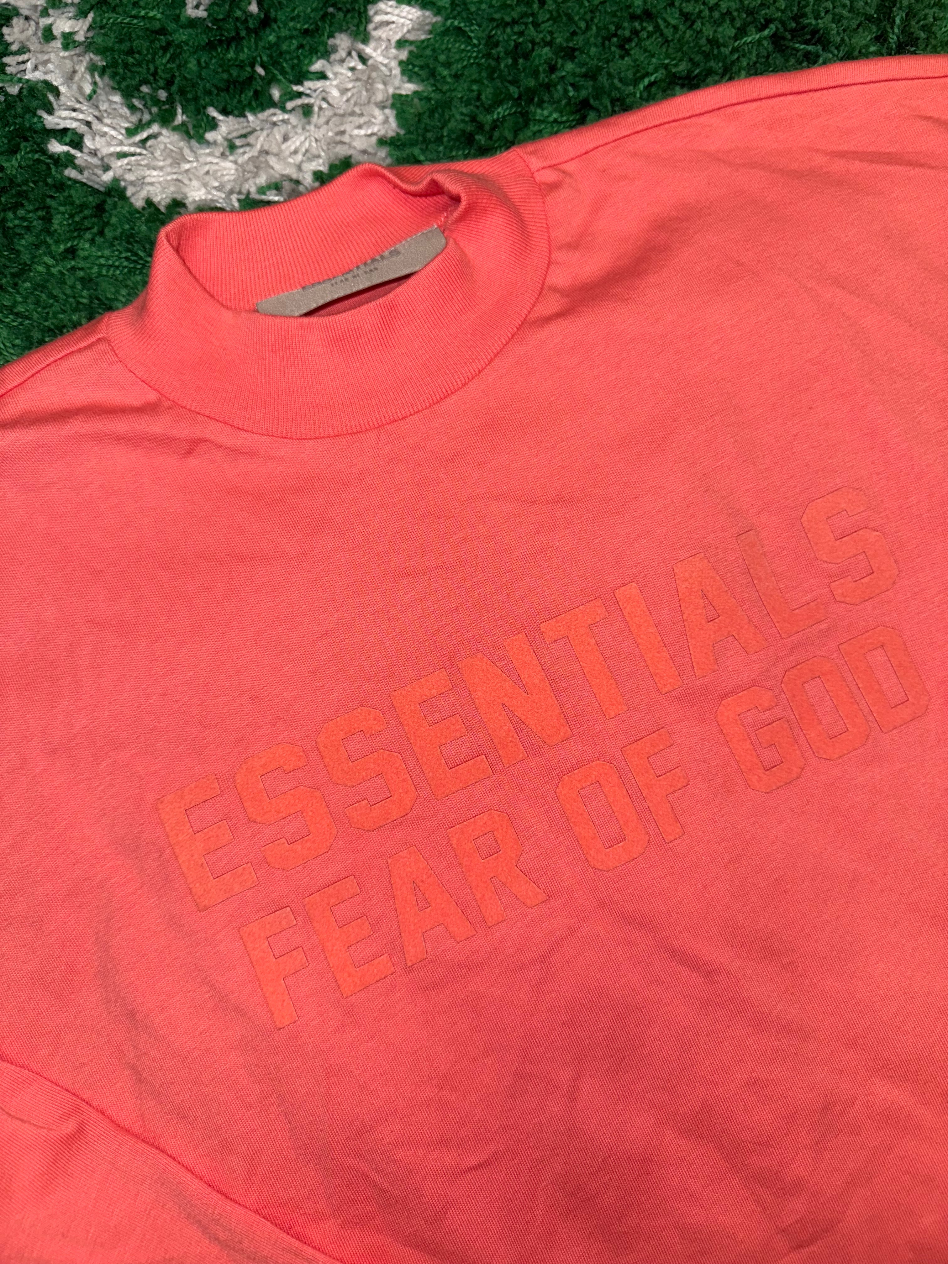 Size XS Essentials Long Sleeve “Coral”