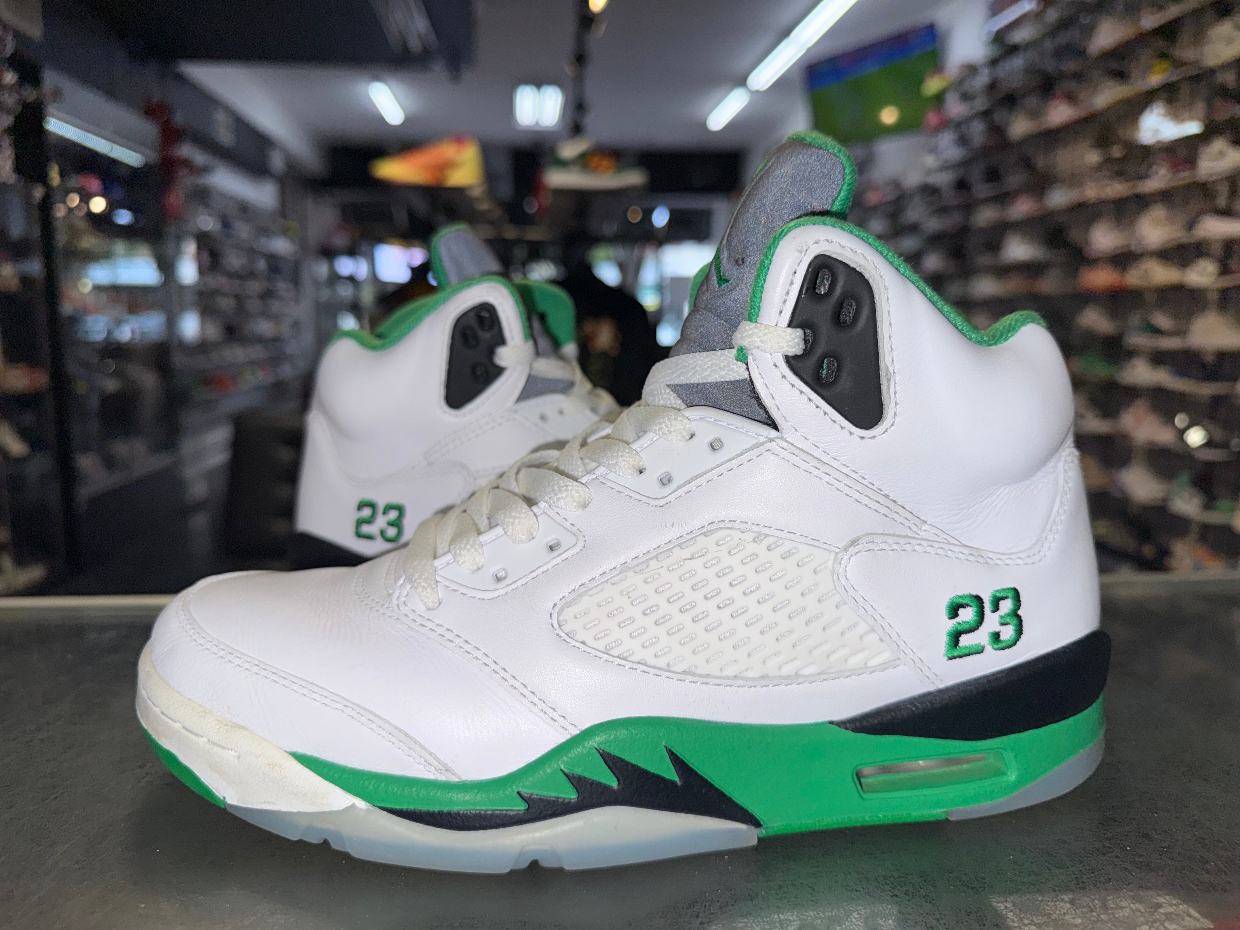 Size 7.5 (9W) Air Jordan 5 "Lucky Green"