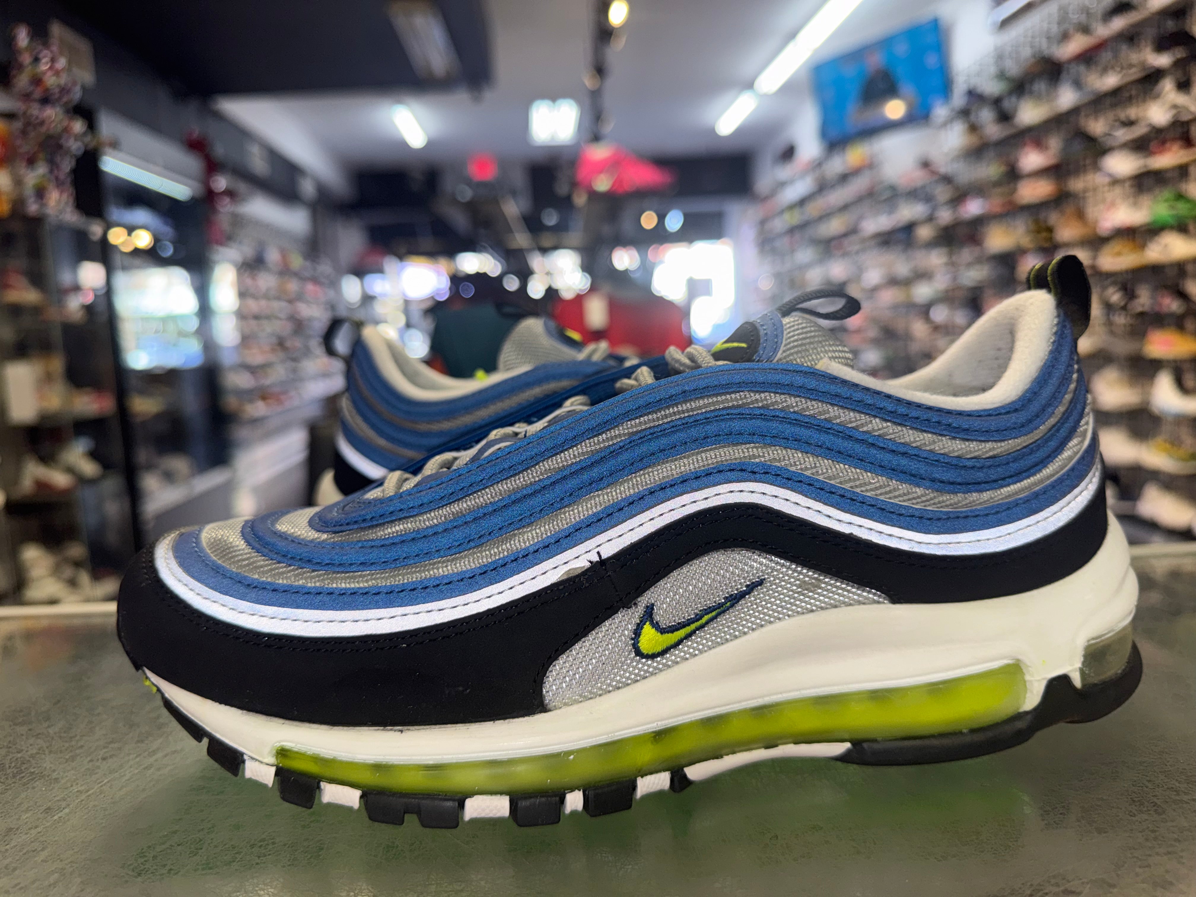 Size 8 Air Max 97 “Atlantic Blue Voltage Yellow”