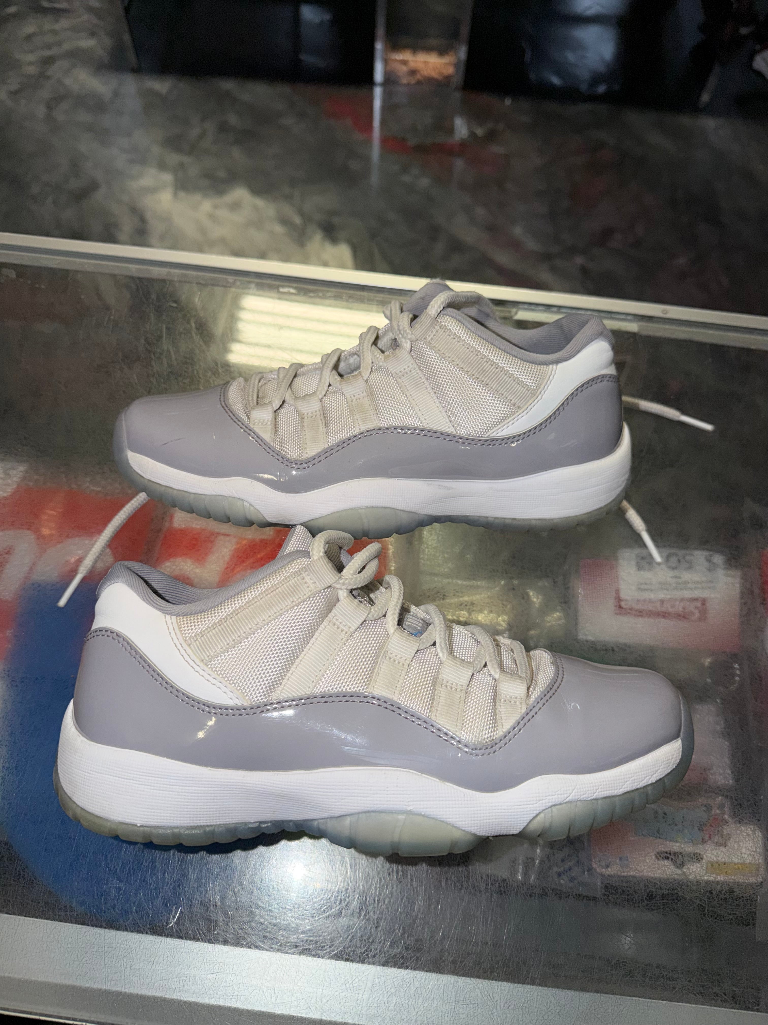 Size 6.5y AJ 11 Low "Cement Grey" - NB