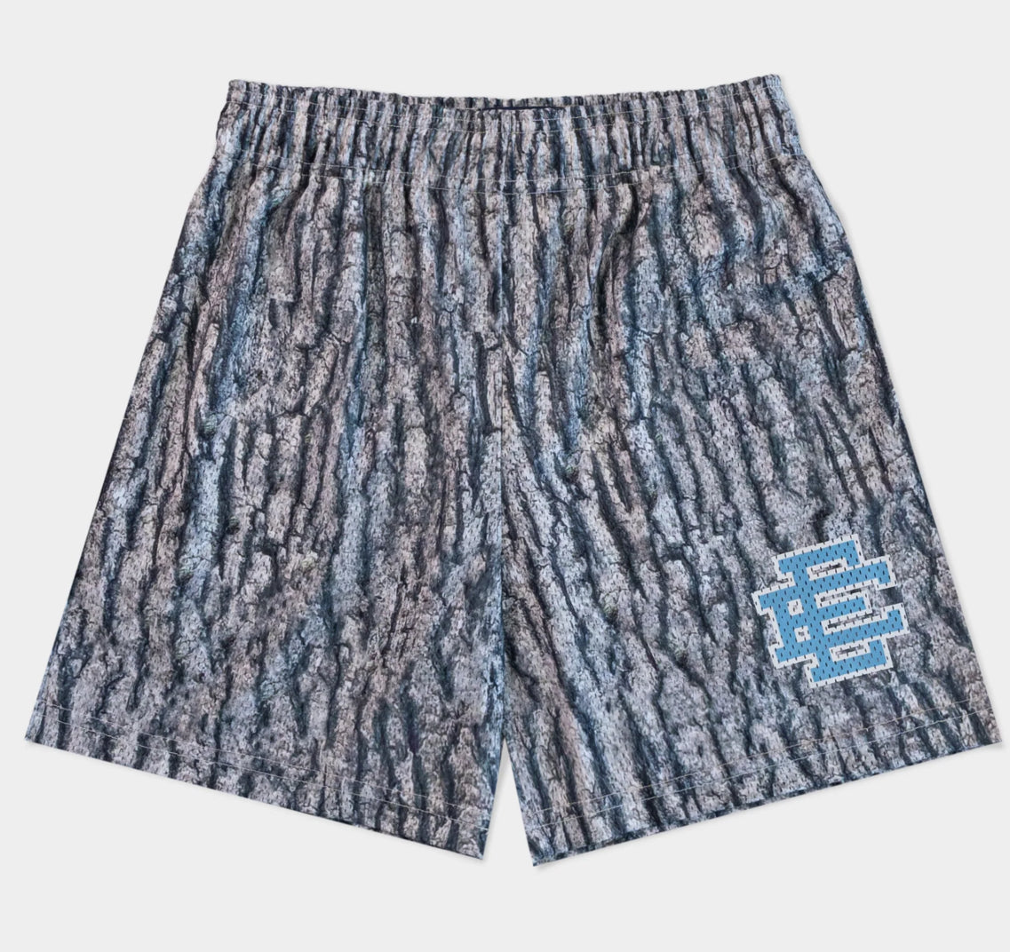 Size L Eric Emanuel EE Shorts “Tree Camo Blue” Brand New