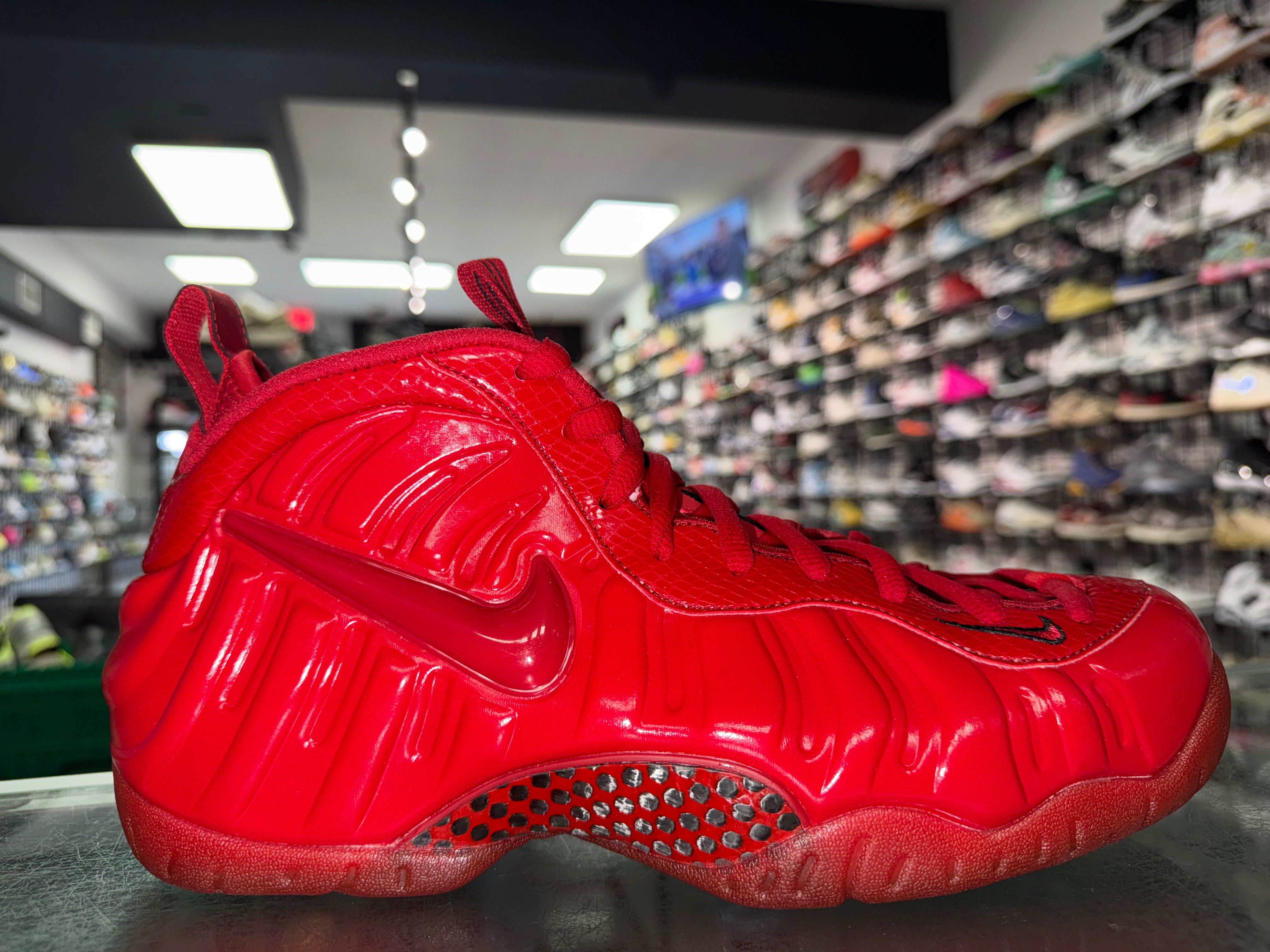 Size 10 Air Foamposite Pro “Red October” 2026 Worn 1x
