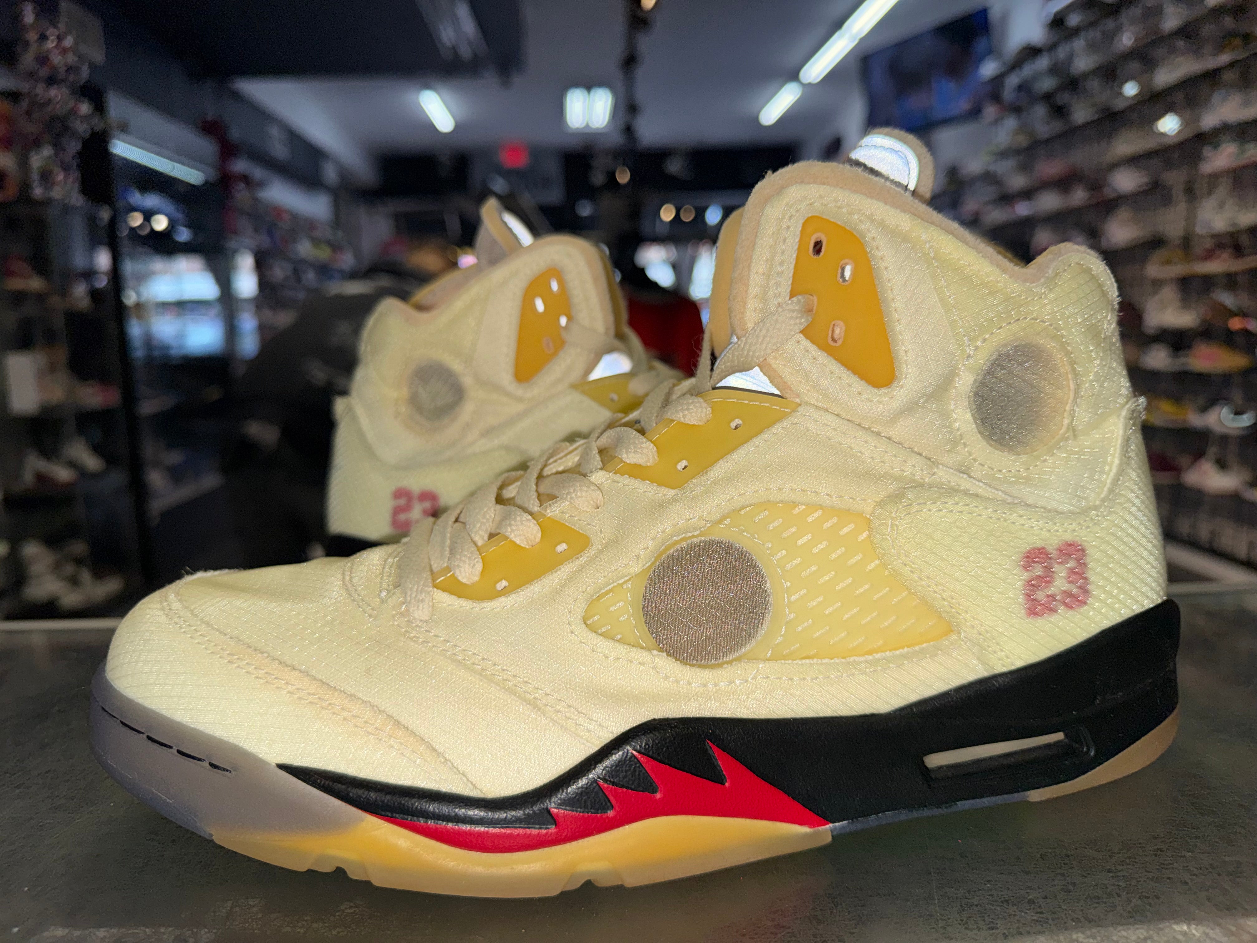 Size 11.5 Air Jordan 5 Off White "Sail"