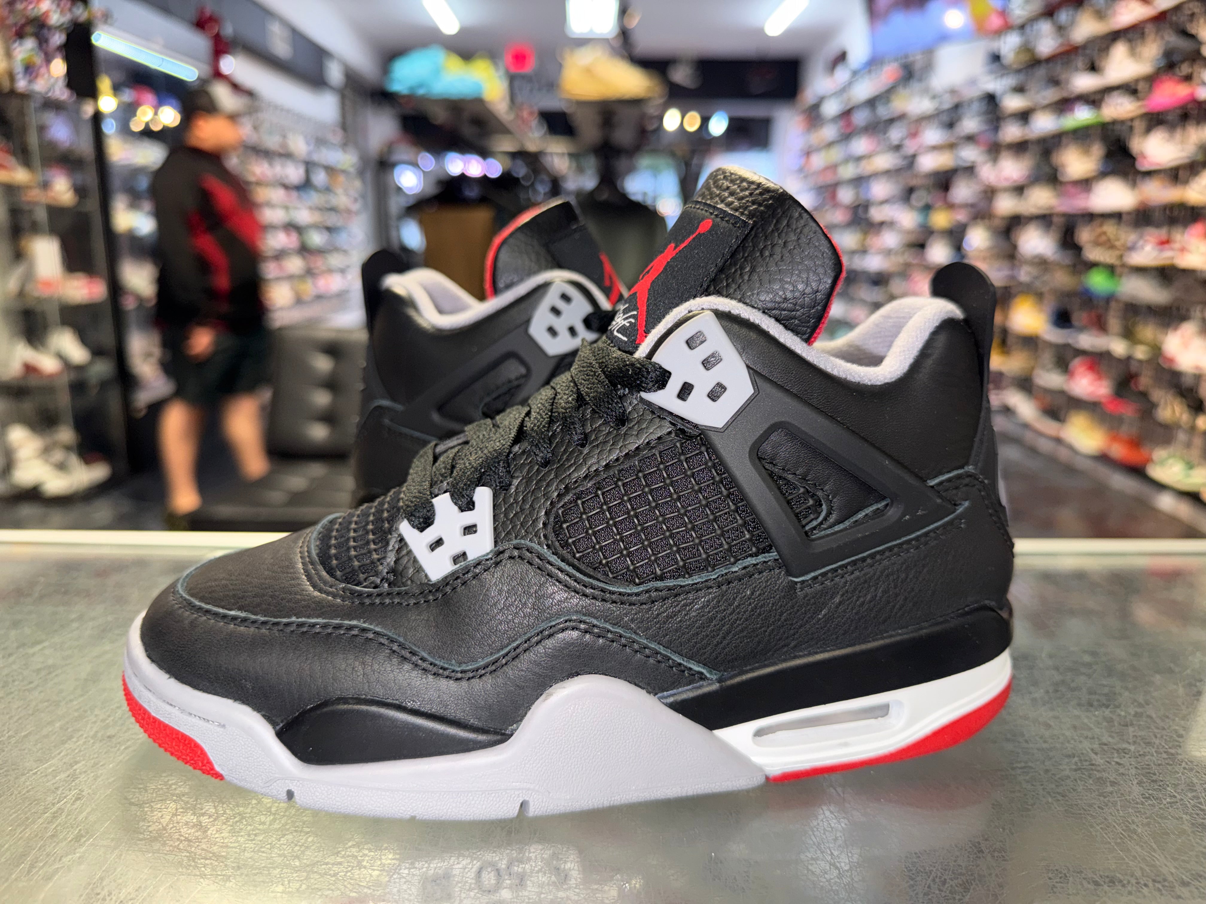 Size 4.5y Air Jordan 4 "Bred Reimagined"