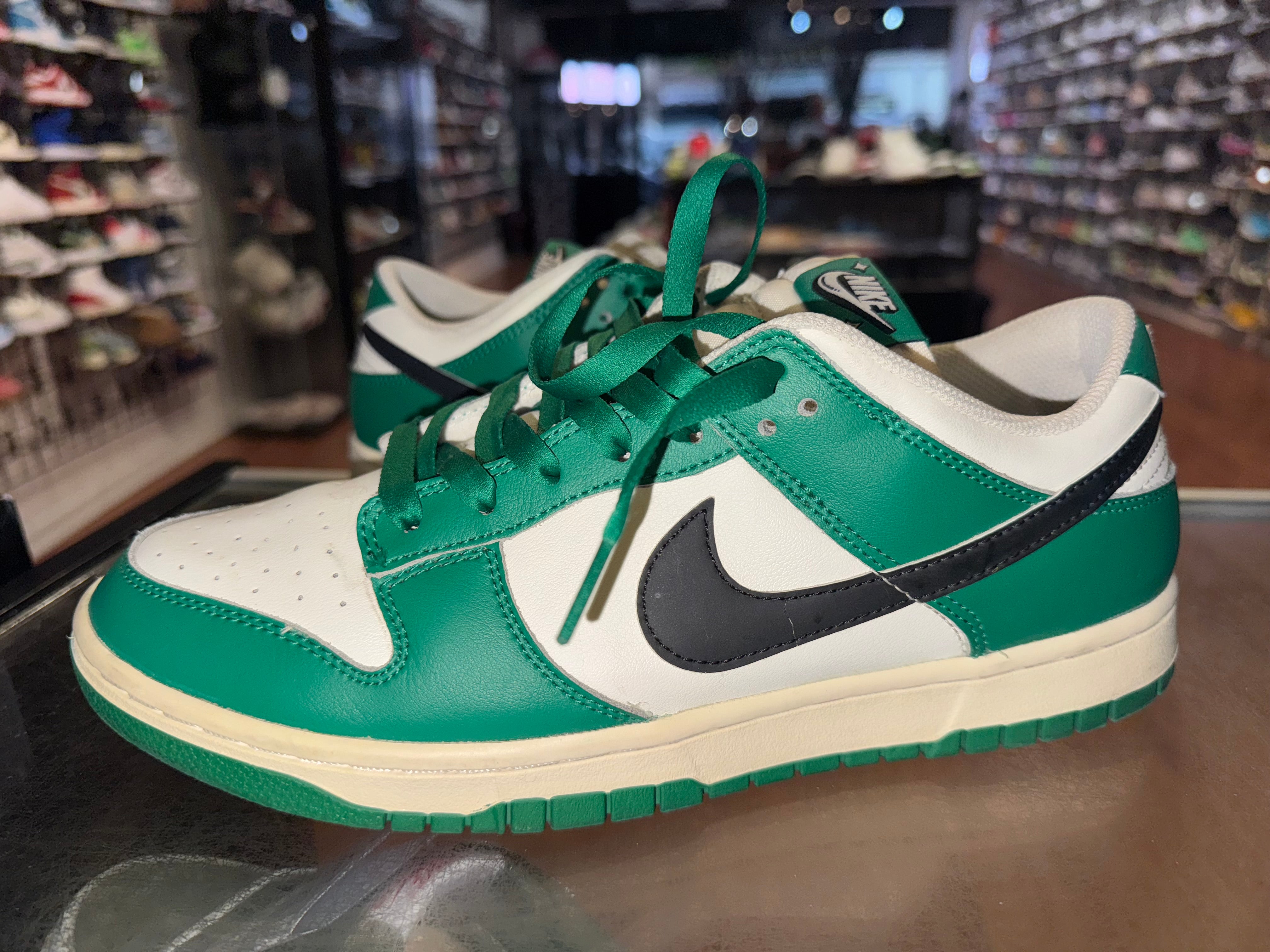 Size 9.5 Dunk Low Lottery Pack "Malachite Green"