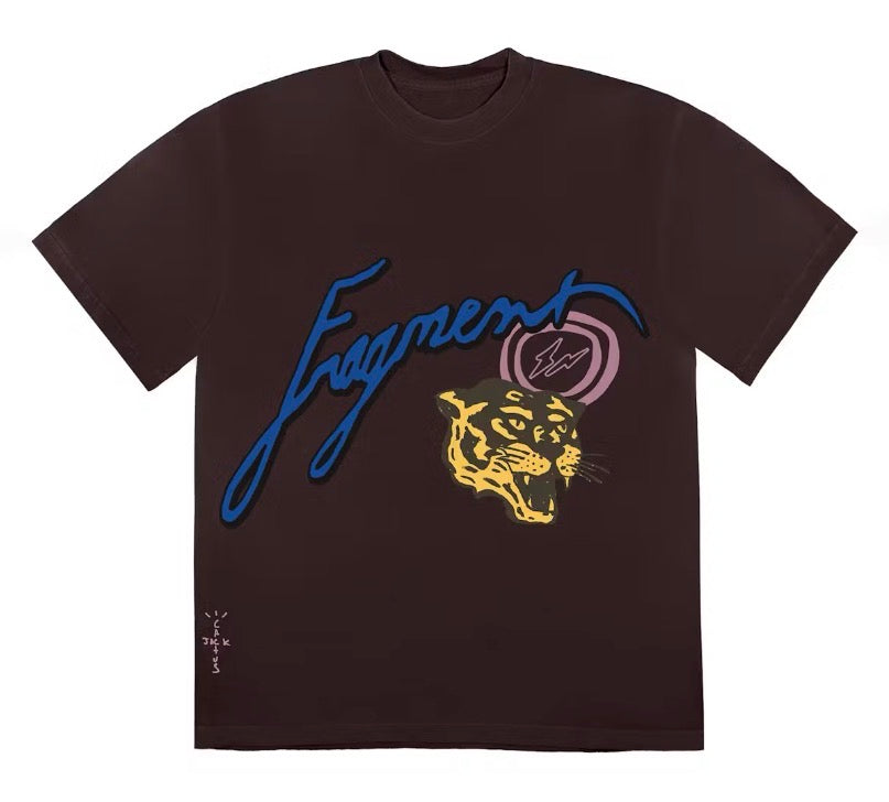 Size L Travis Scott x Fragment Tee “Brown” Worn 1x