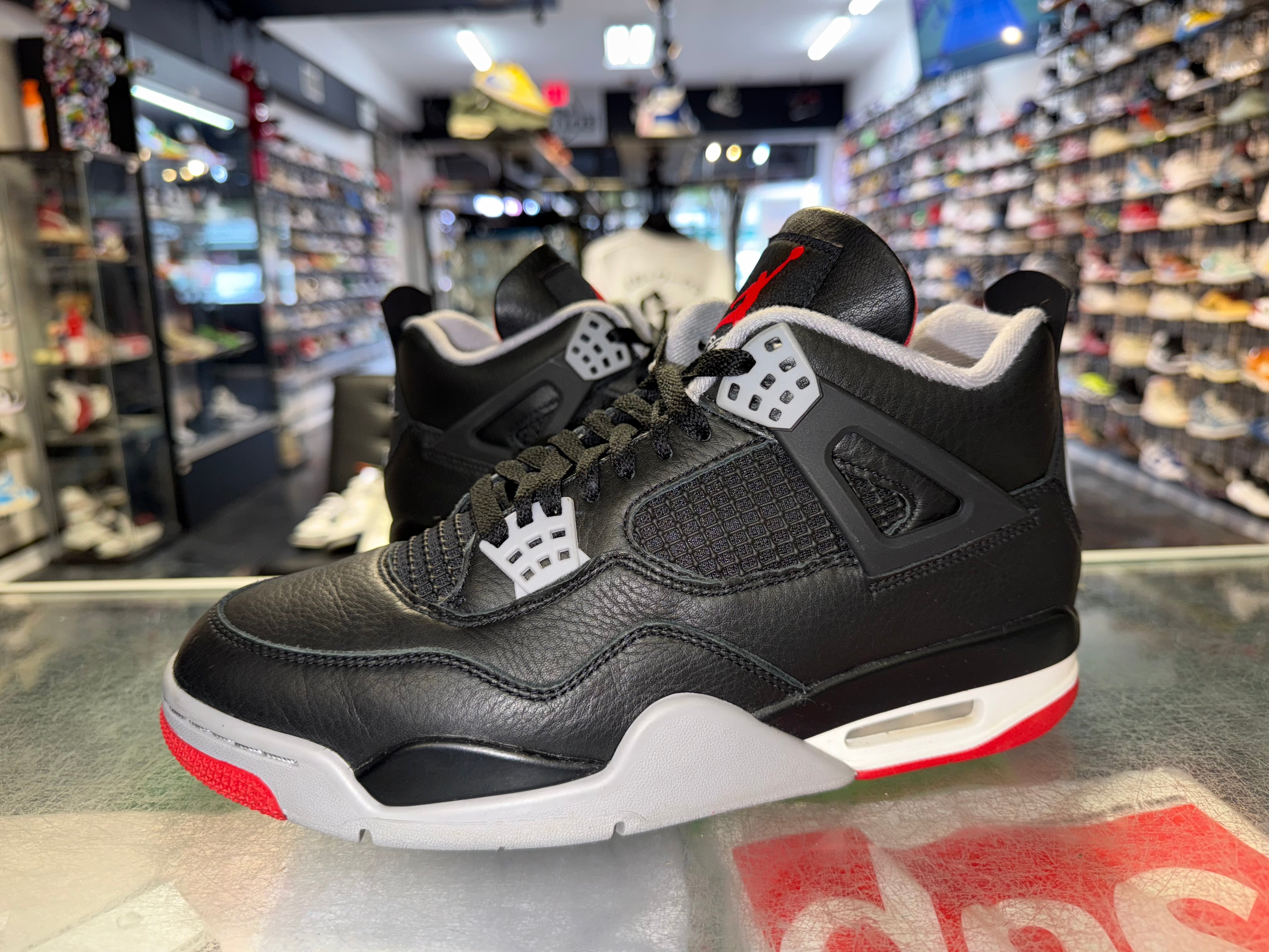 Size 9.5 Air Jordan 4 "Bred Reimagined"