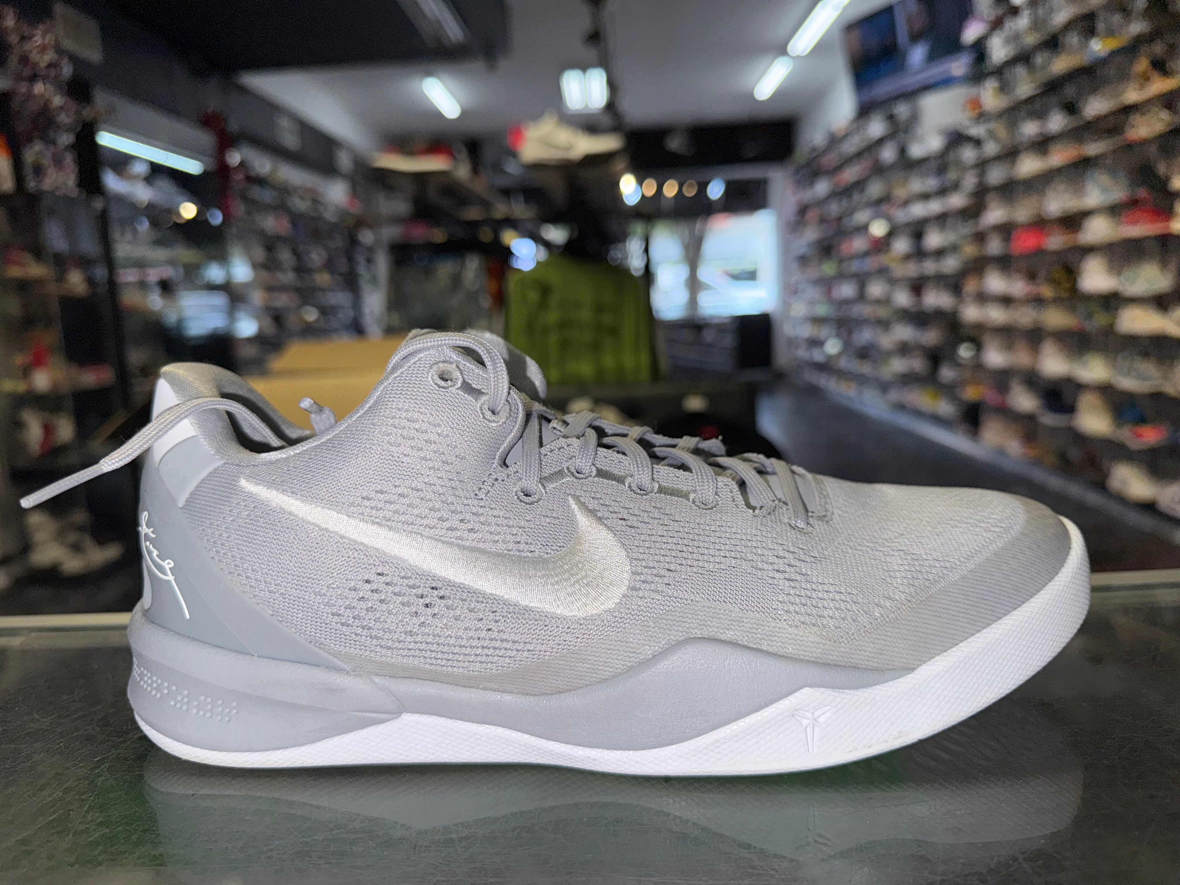 Size 7y Kobe 8 "Wolf Grey"