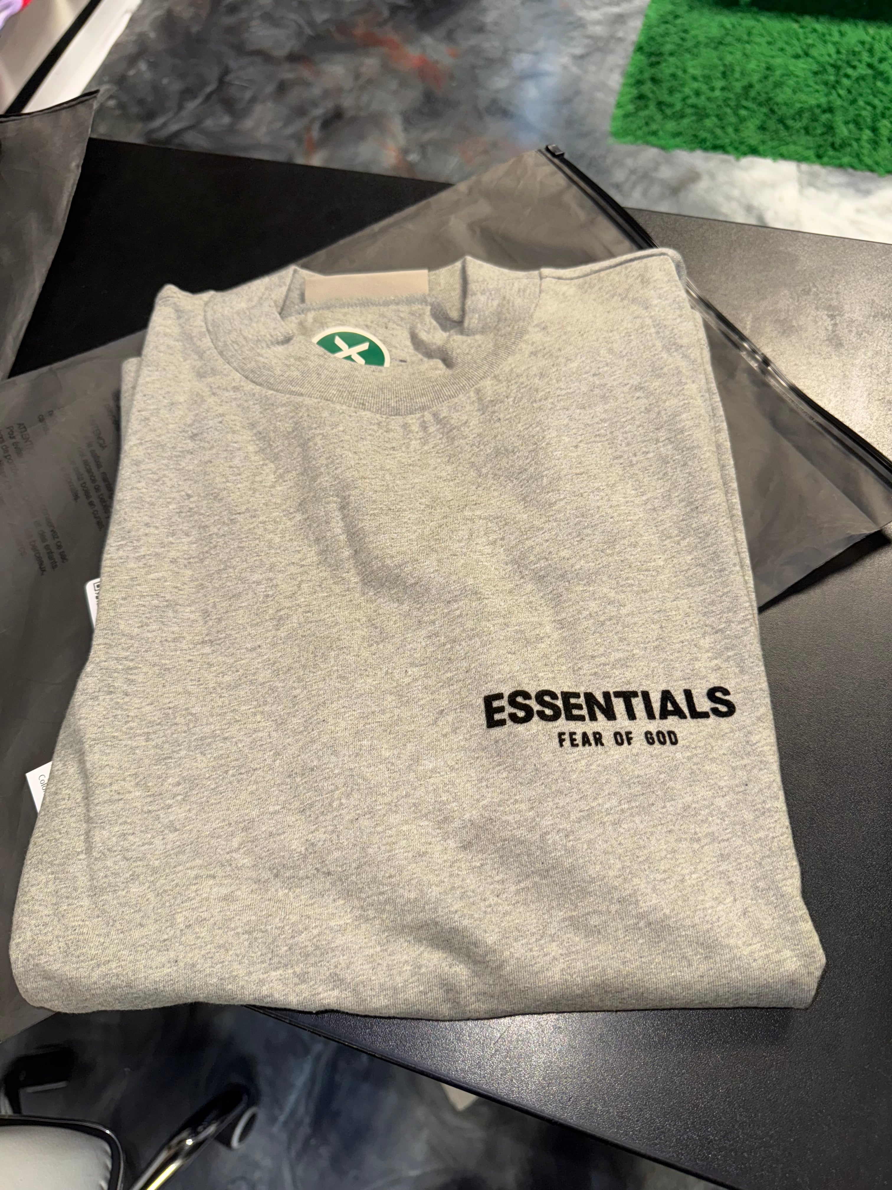 Size XS (Fits M) Essentials FOG Tee “Oatmeal” Brand New