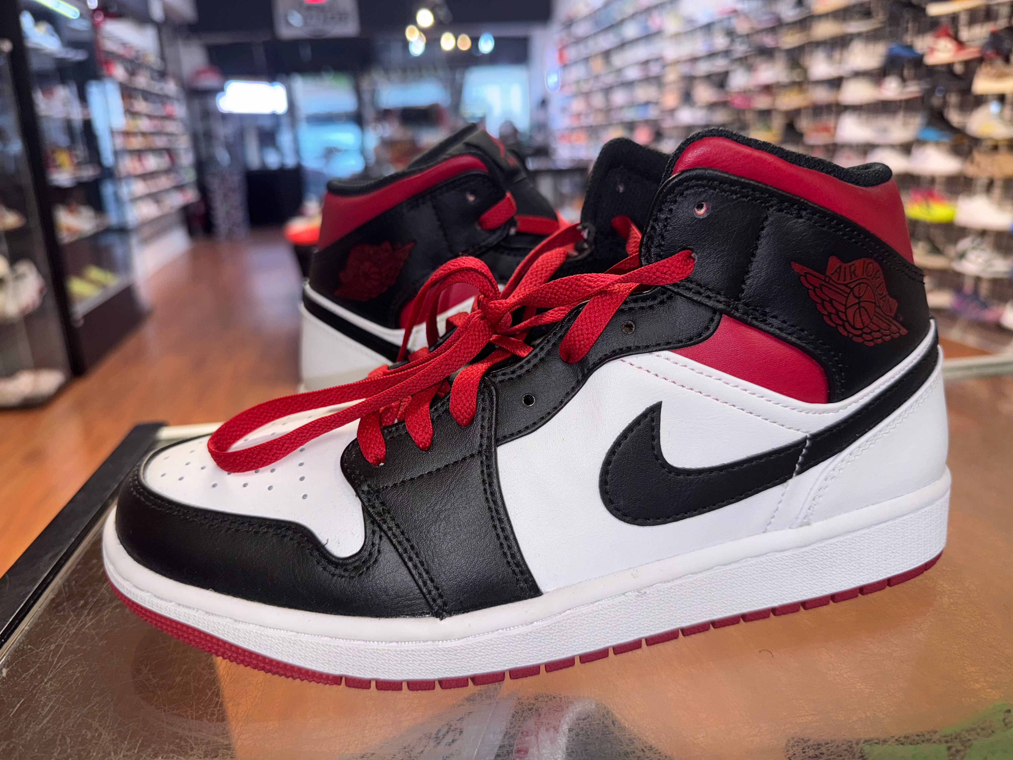Size 9 Air Jordan 1 Mid “White Gym Red”