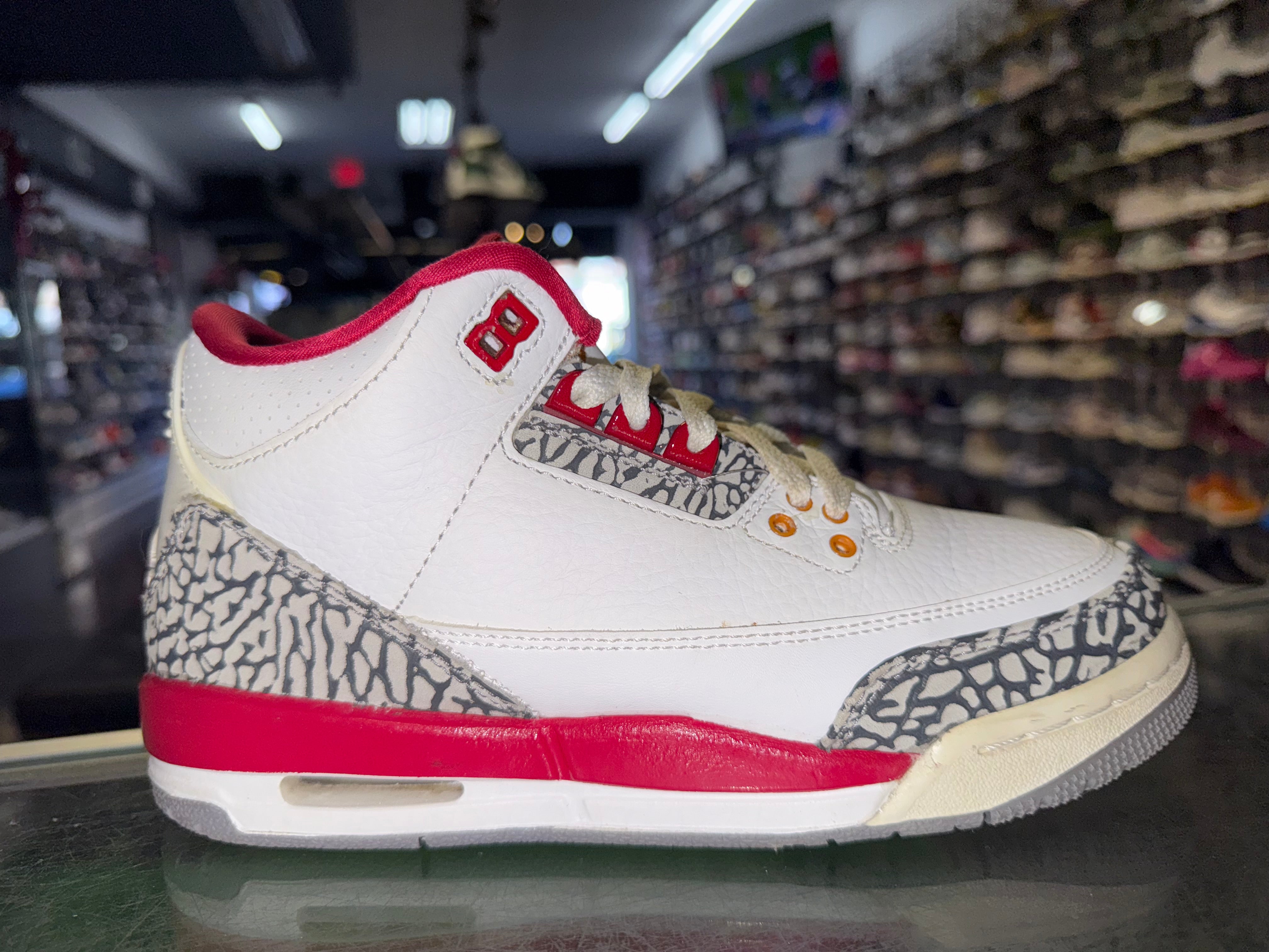 Size 5.5y Air Jordan 3 "Cardinal"