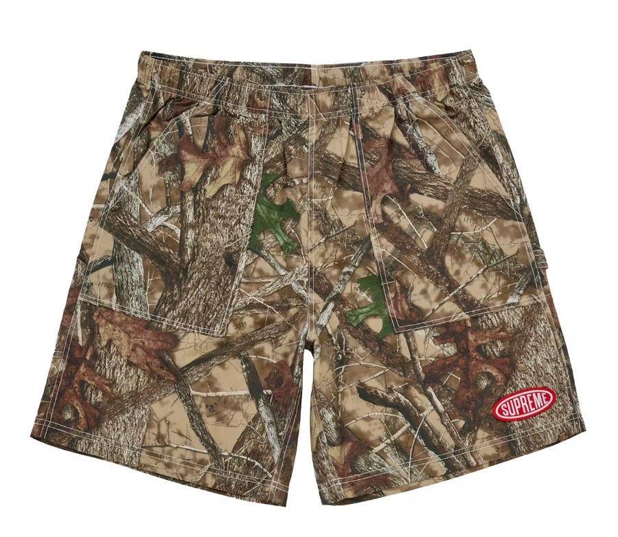 Size M Supreme Nylon Painter Shorts “Camo” Worn 1x