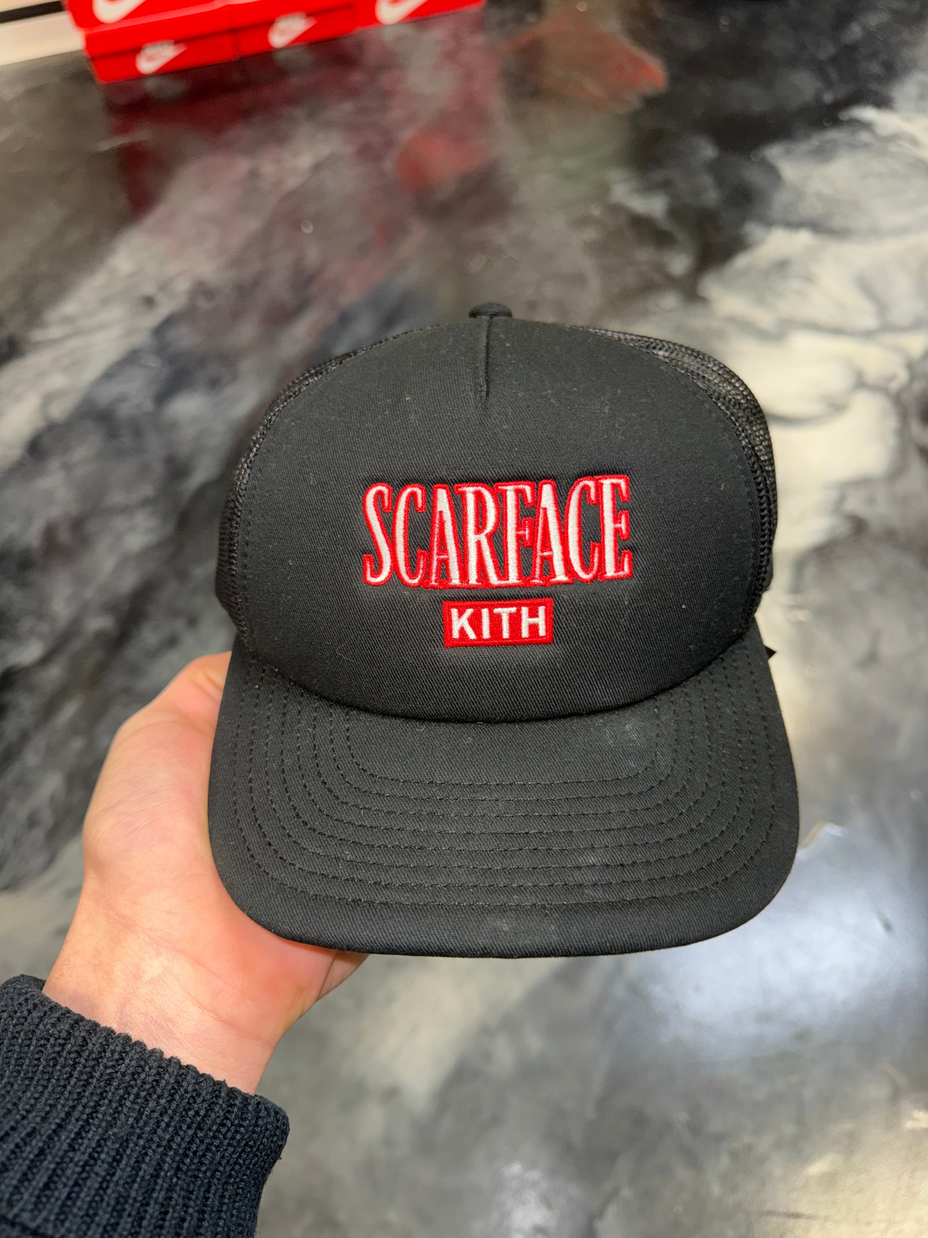 Size OS Kith Scarface Trucker Hat “Black”