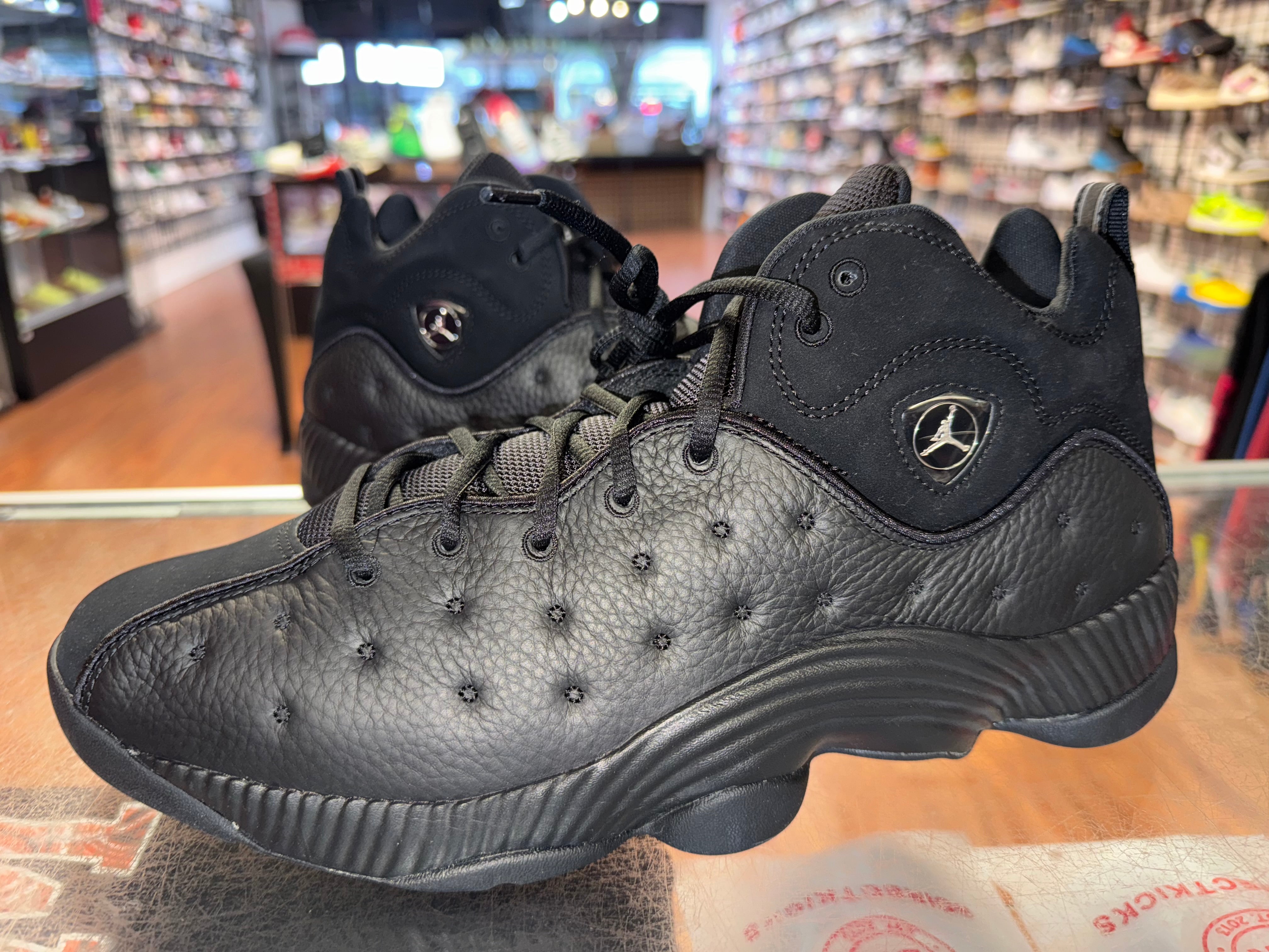 Size 13 Jordan Jumpman Team 2 "Black Metallic Silver"