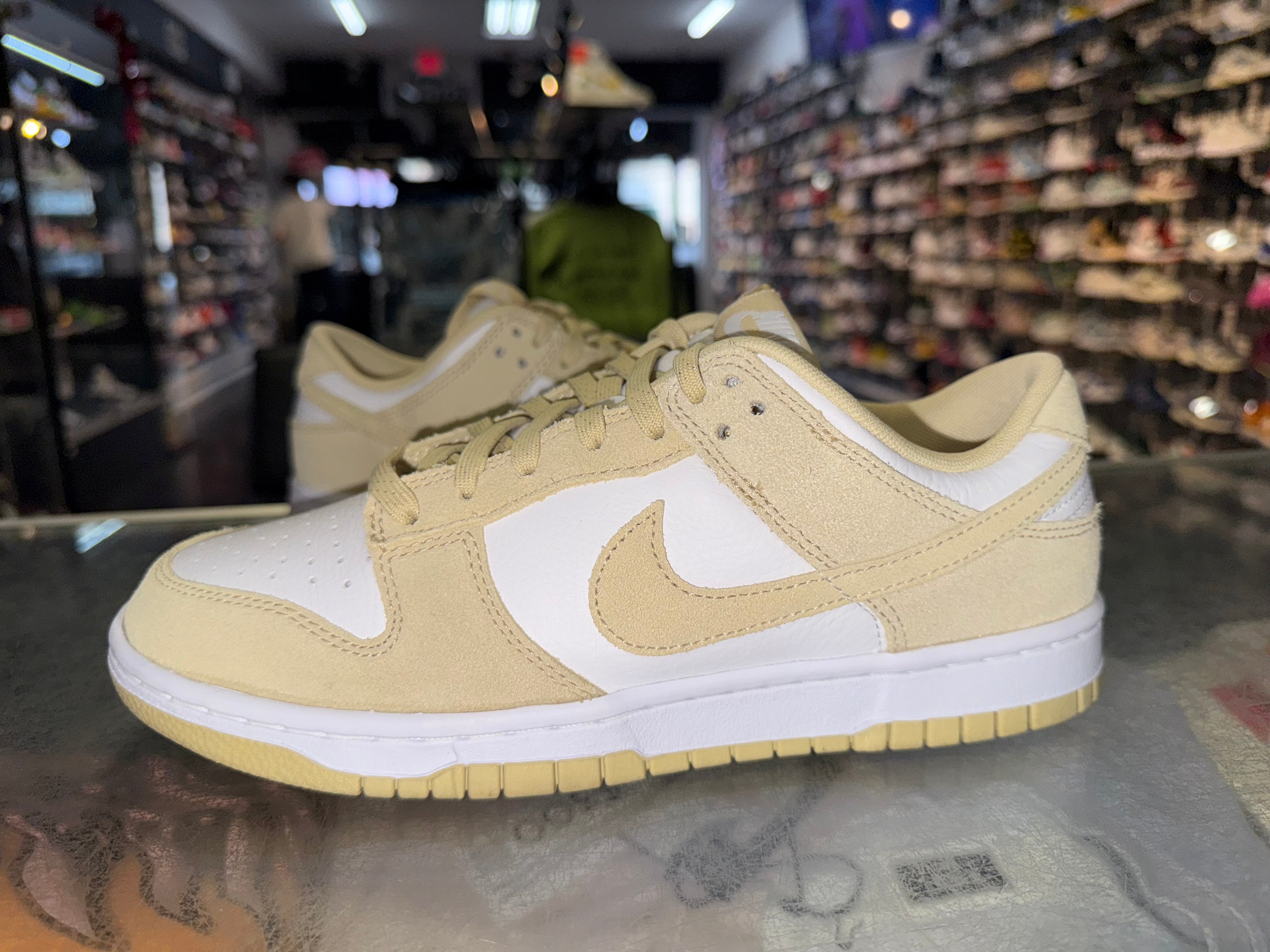 Size 8 Dunk Low “Team Gold Suede” Worn 1x