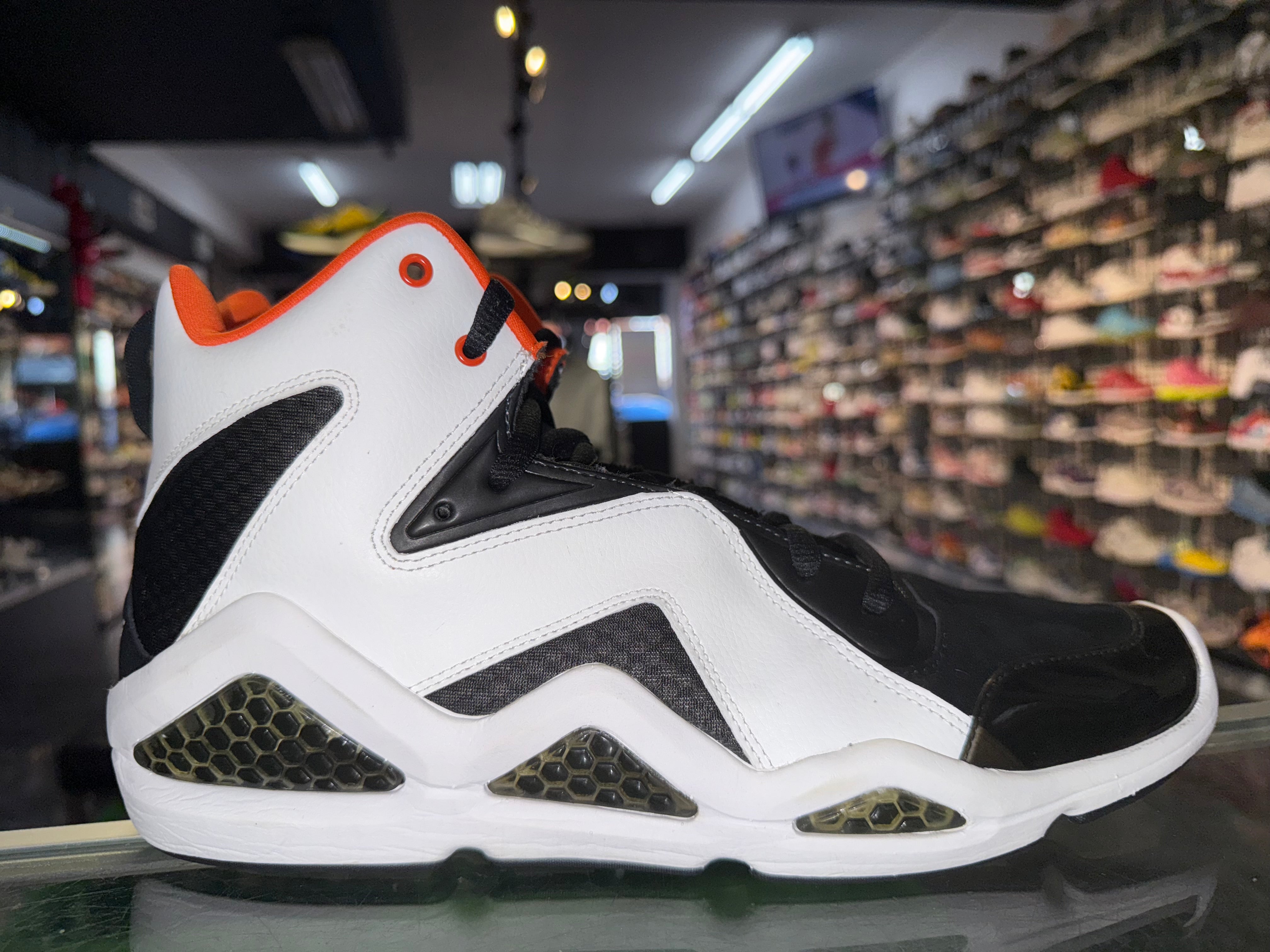 Size 10.5 Reebok Kamikaze III Mid "Black Orange"