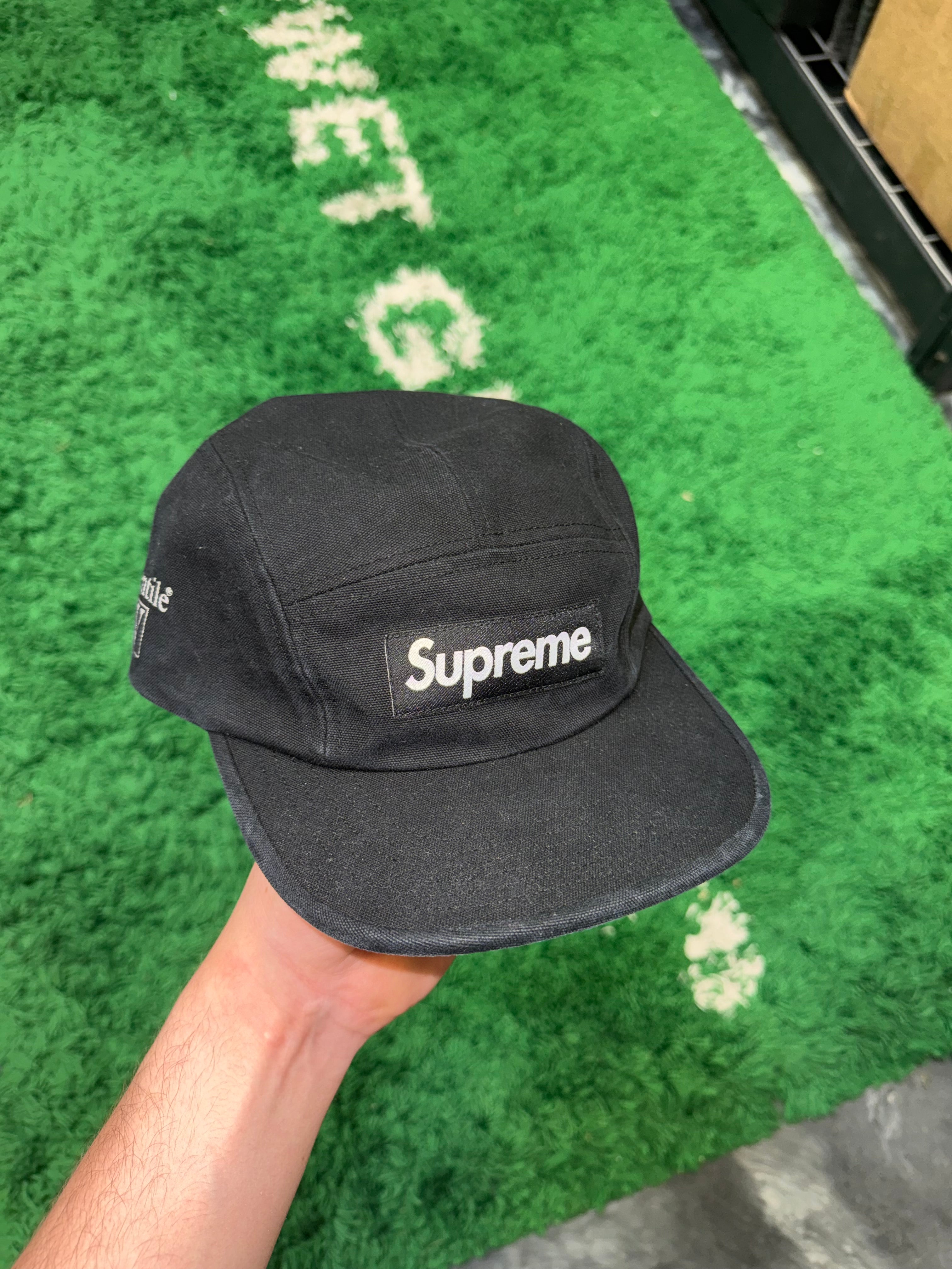 Size OS Supreme Ventile Camp Hat “Black” – Direct Kicks