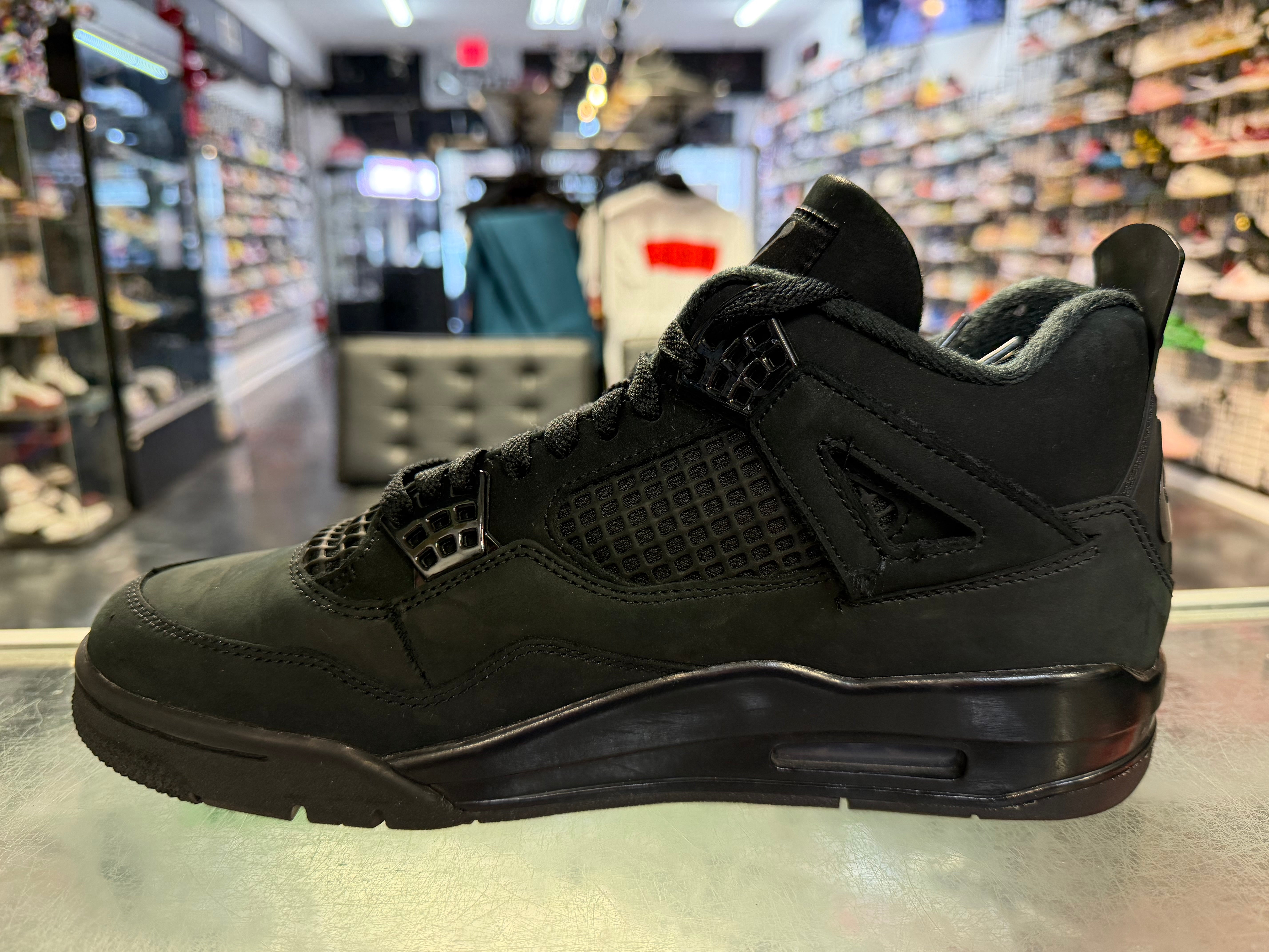 Size 9.5 Air Jordan 4 "Black Cat"
